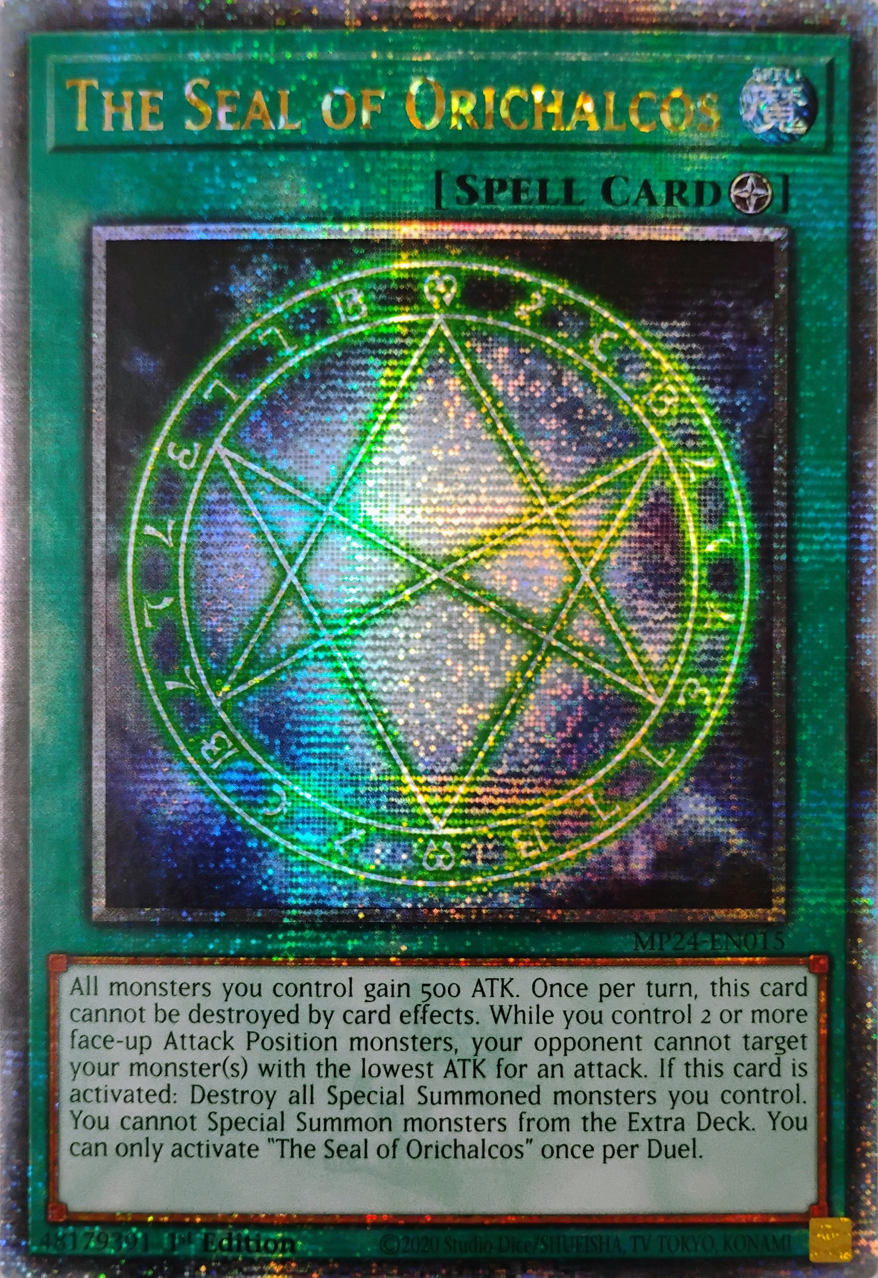 Yugioh! The Seal Of Orichalcos Mp24-en015 Quarter Century