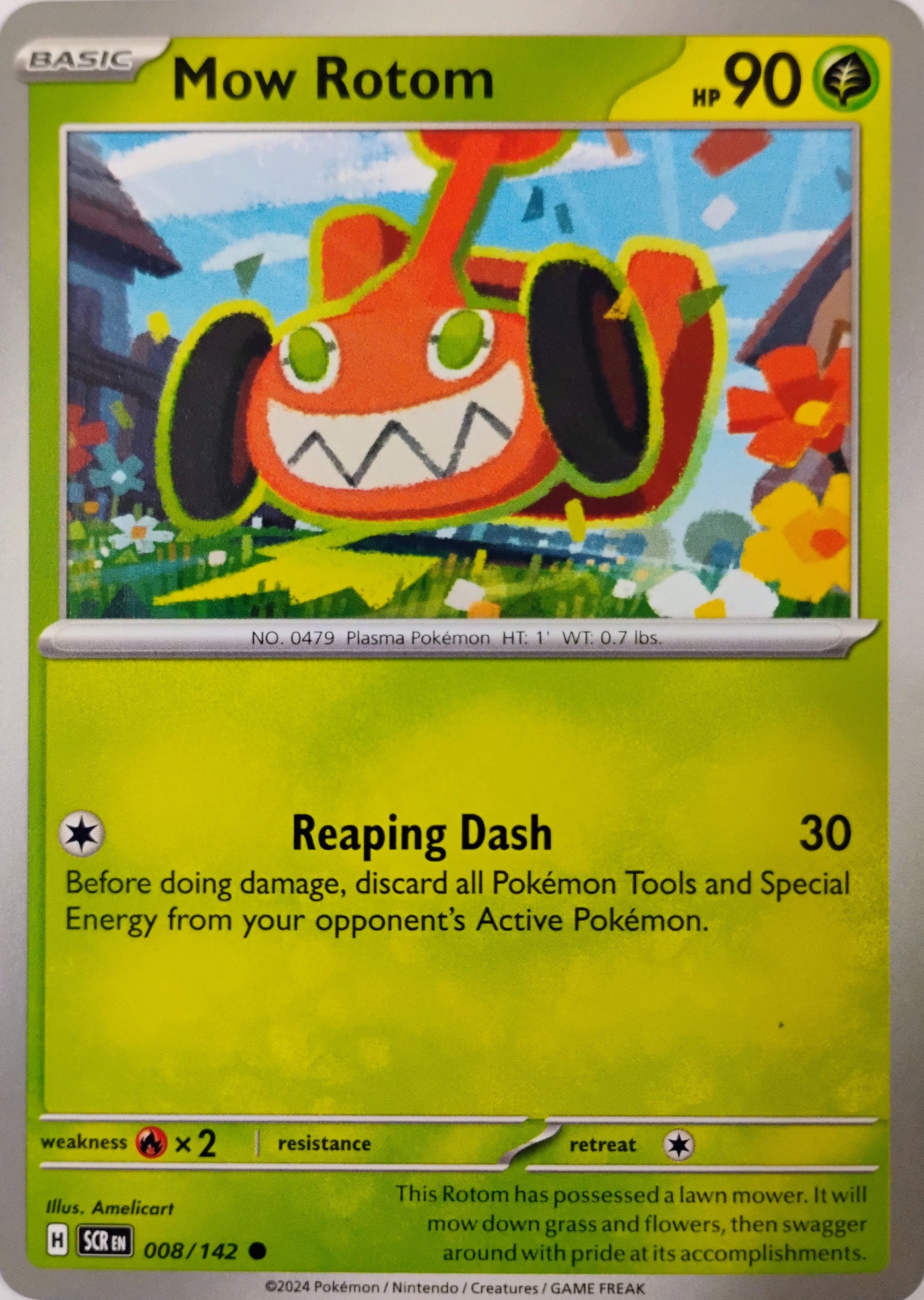 Pokémon tcg Mow Rotom 008/142