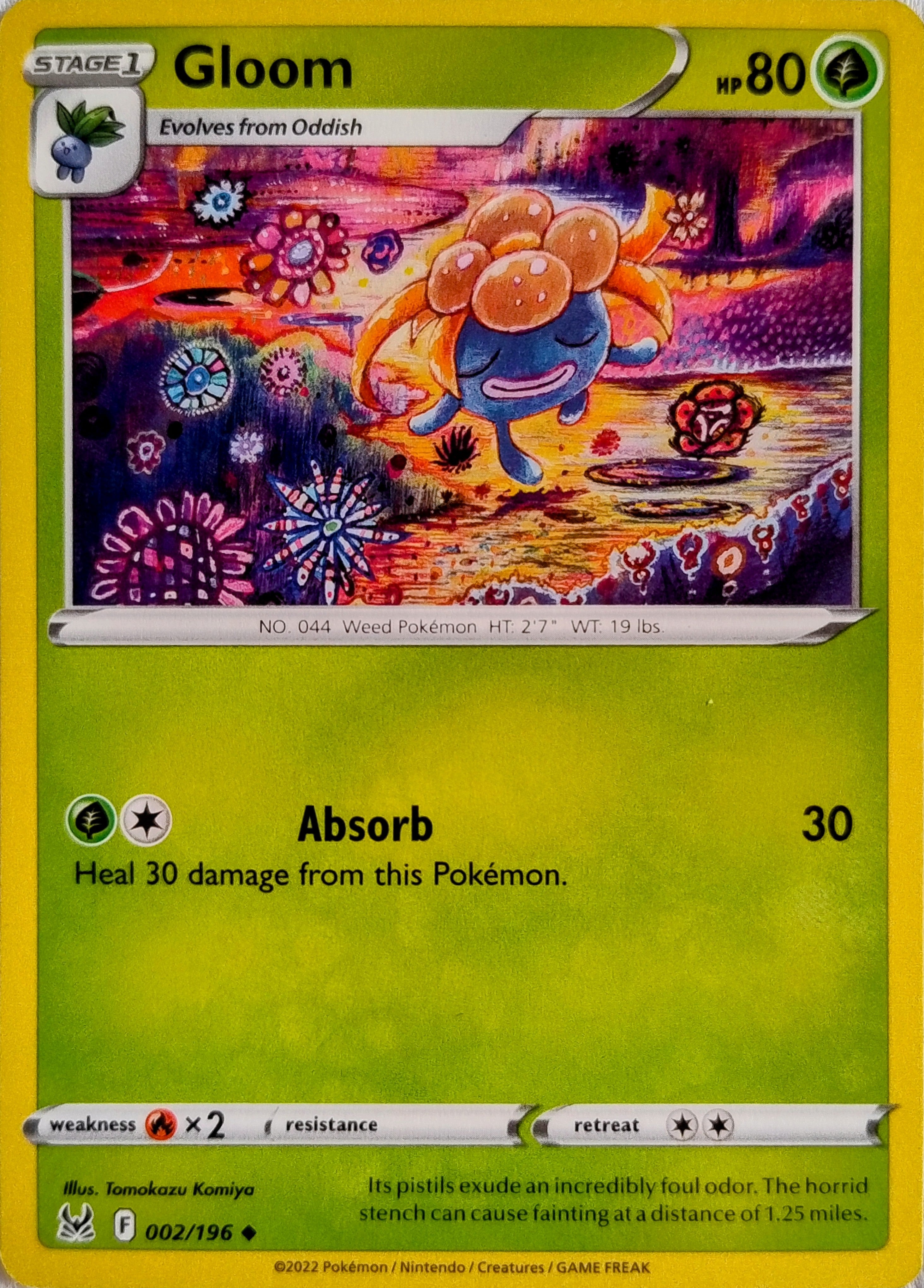 Pokemon Tcg Gloom 002/196