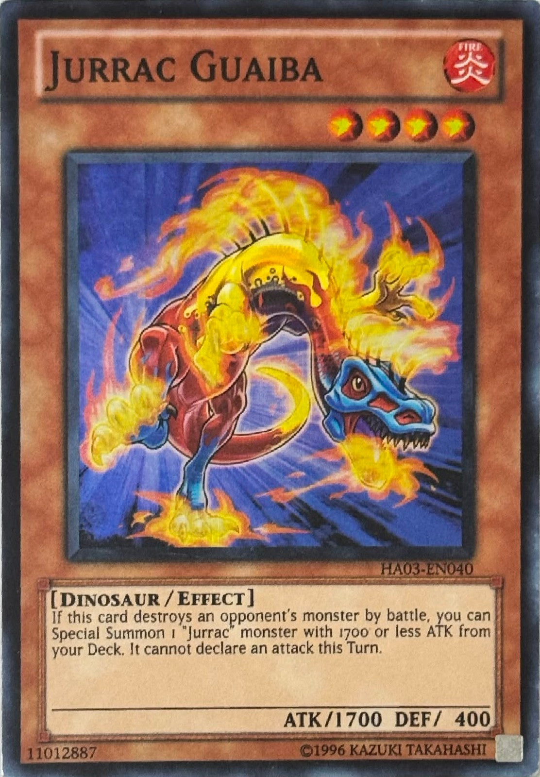 Yugioh! Jurrac Guaiba HA03-EN040 Super