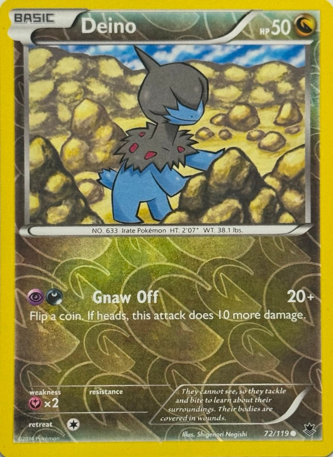 Pokémon Tcg Deino 72/119 Reverse