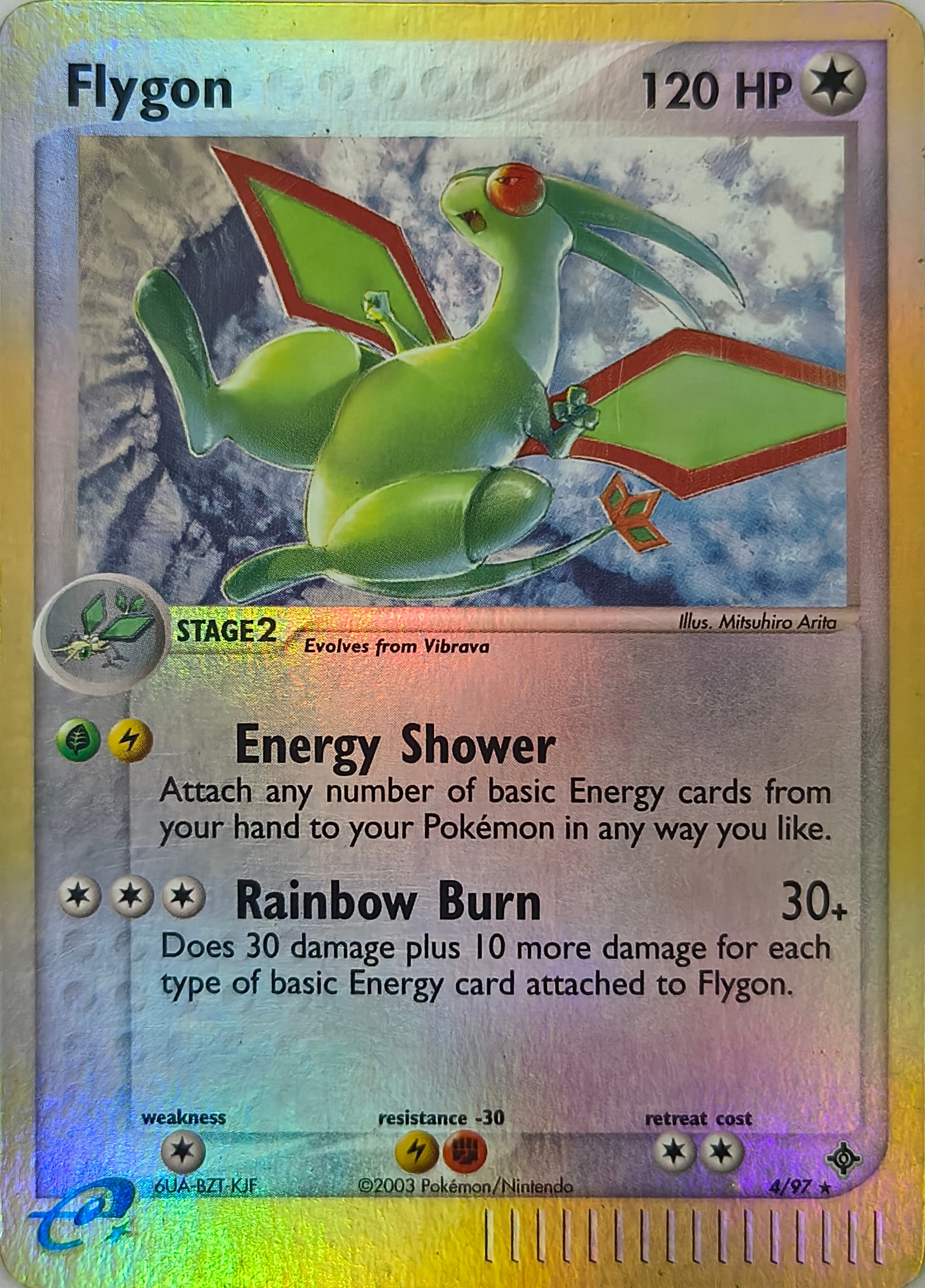 Pokémon tcg Flygon 4/97 Reverse
