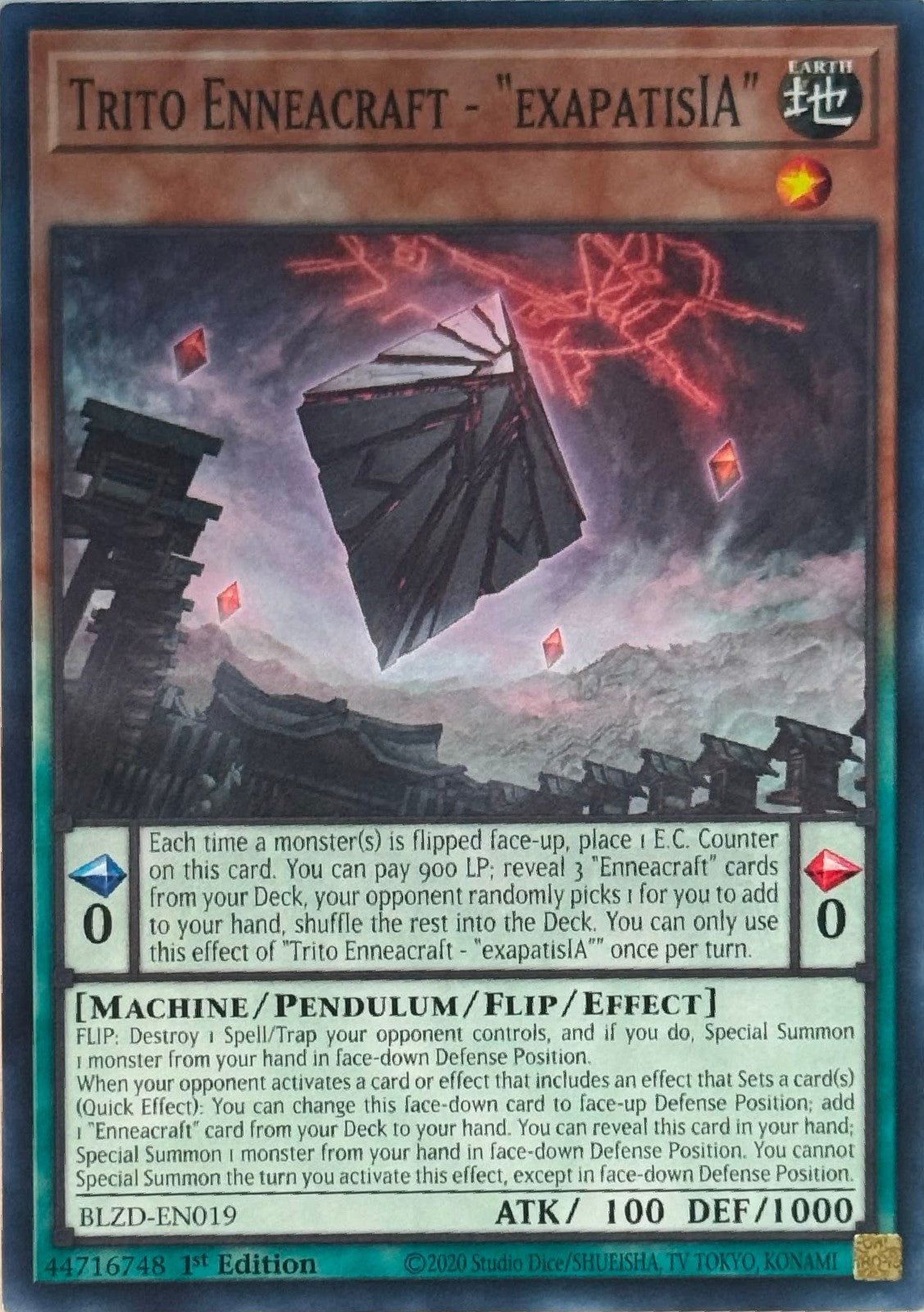 Yugioh! Trito Enneacraft - ExapatisIA BLZD-EN019 1st Edition