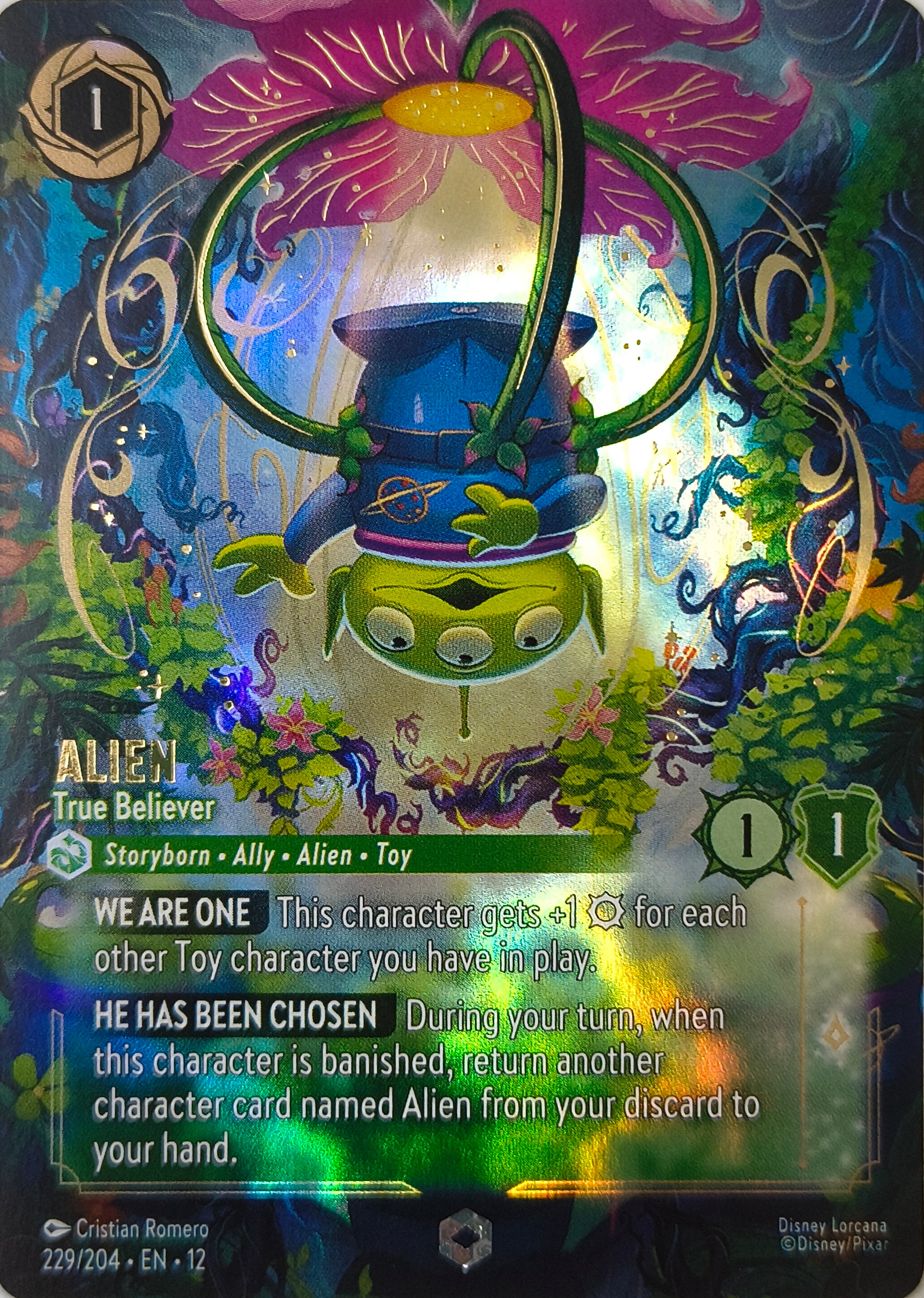 Disney Lorcana Alien 229/204 Enchanted