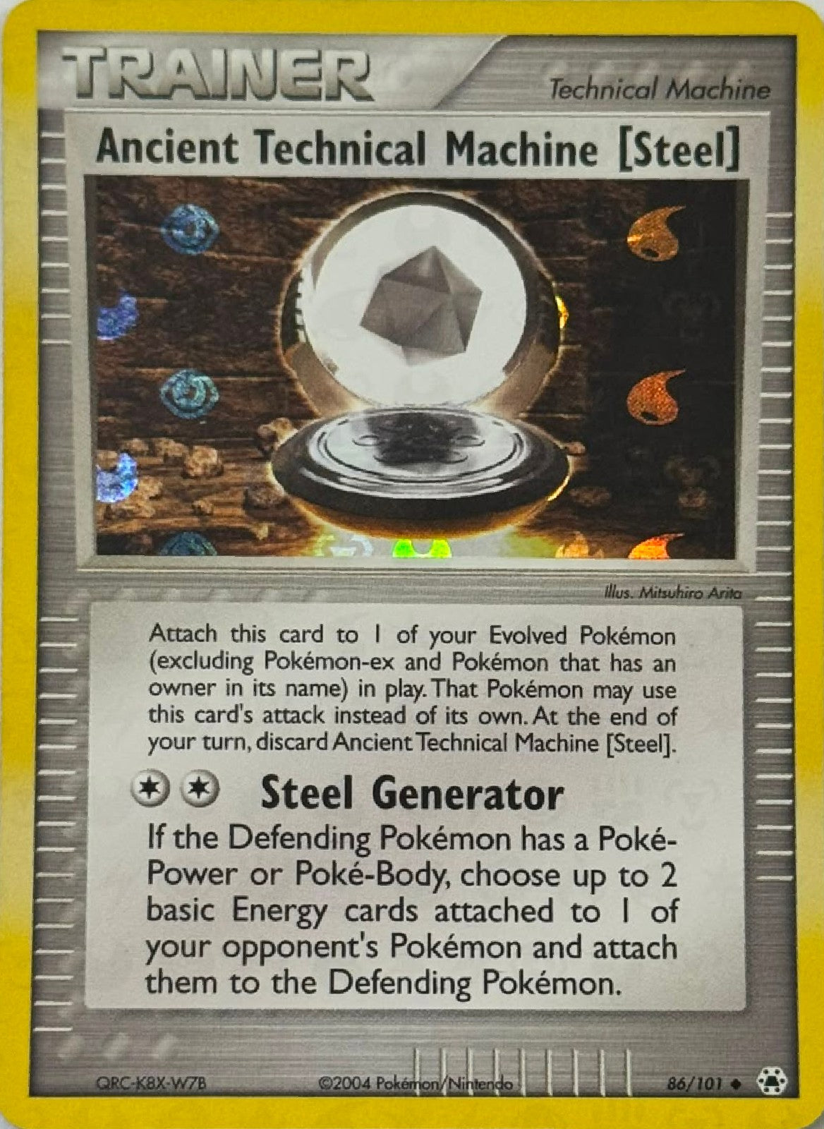 Pokémon Tcg Ancient Technical Machine (Steel) 86/101 Holo