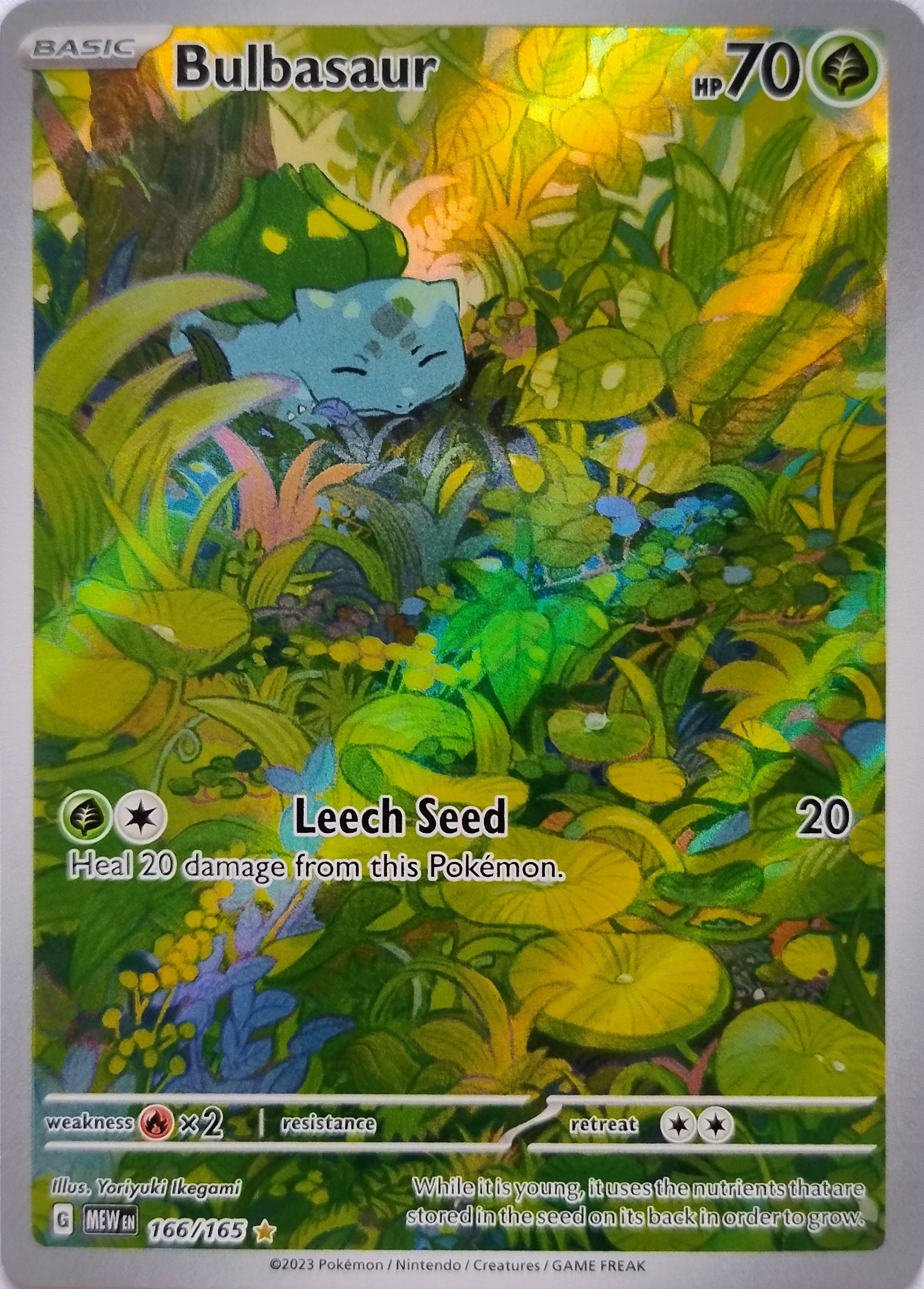 Pokémon Tcg Bulbasaur 166/165