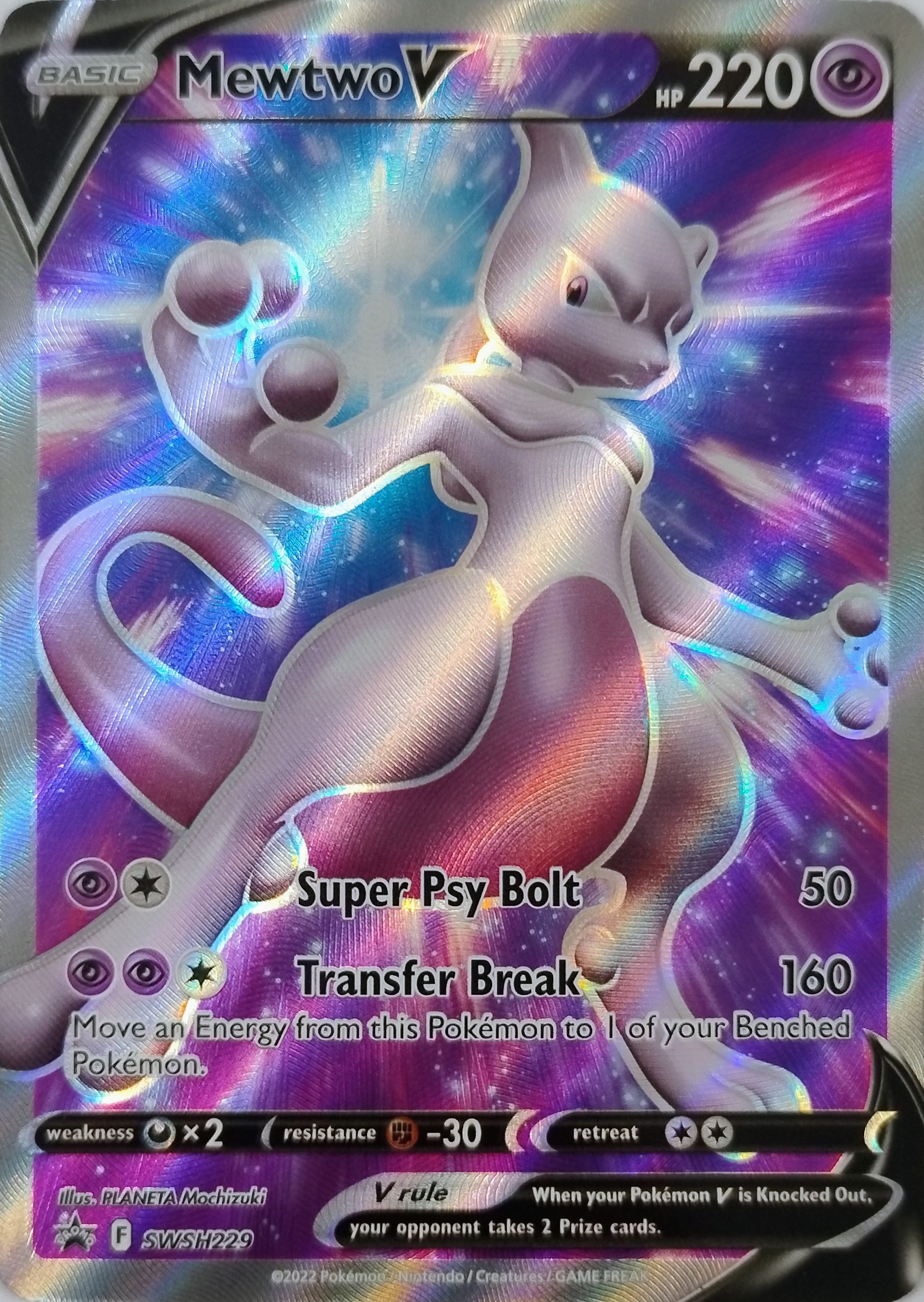 Pokémon Tcg Mewtwo V Swsh229