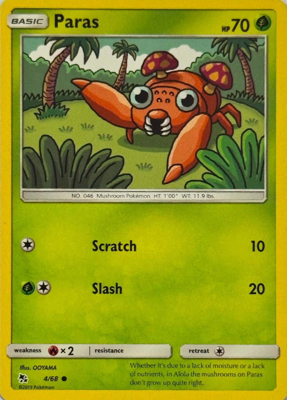 Pokémon Tcg Paras 4/68