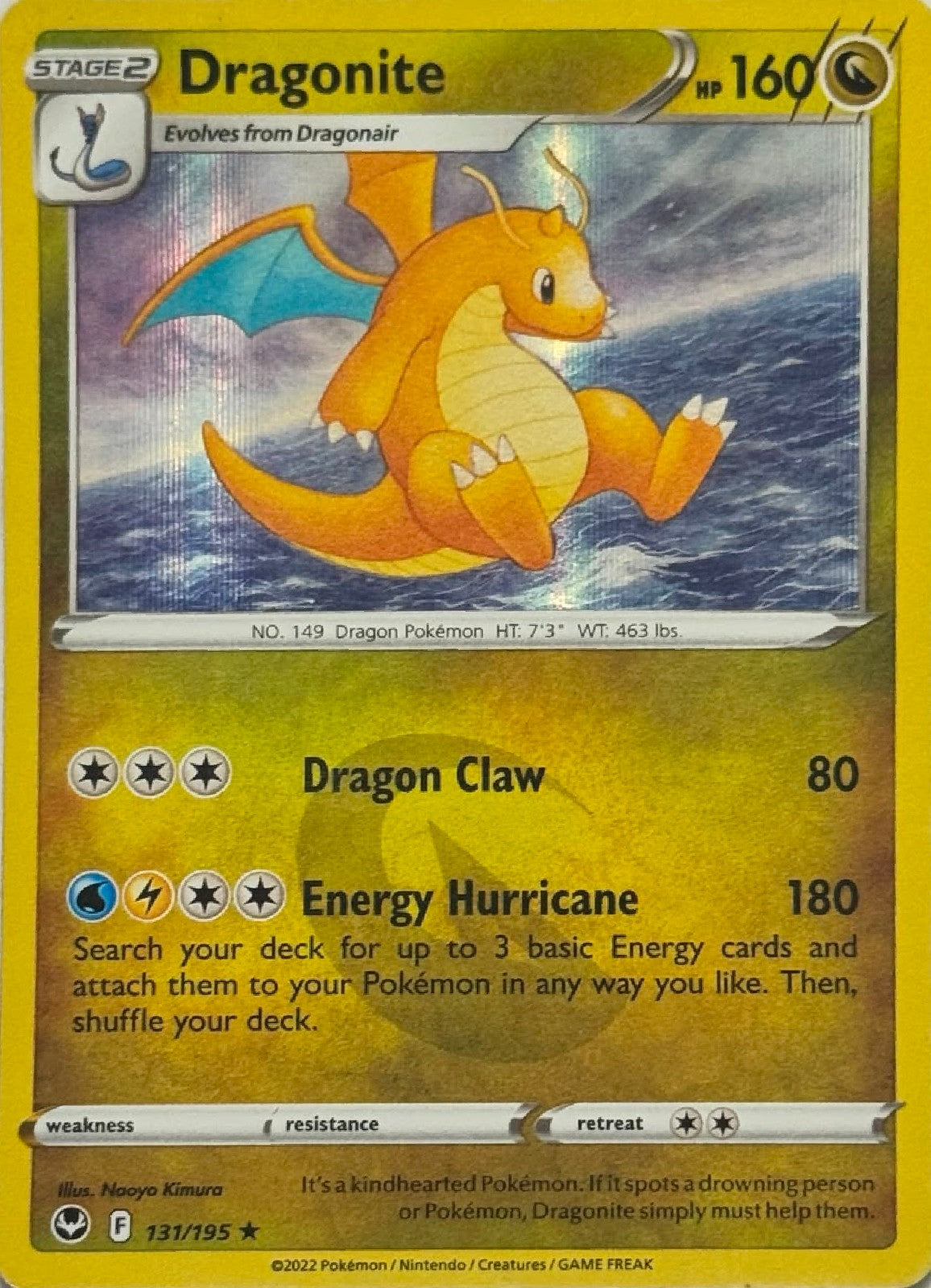 Pokémon Tcg Dragonite 131/195 Holo