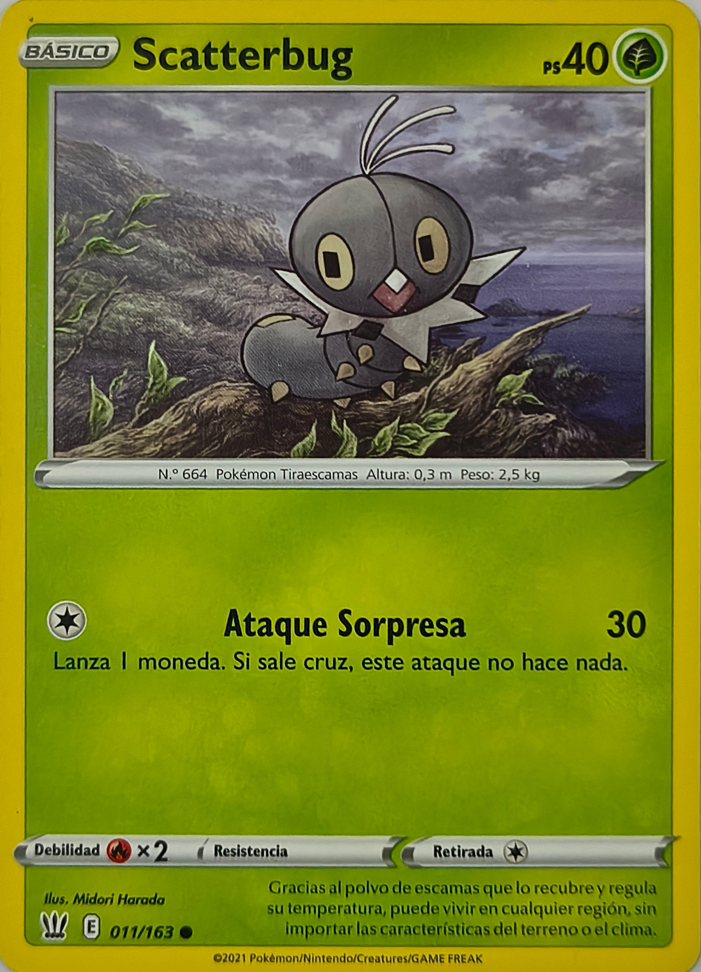 Pokémon tcg Scatterbug 011/163 (Español)