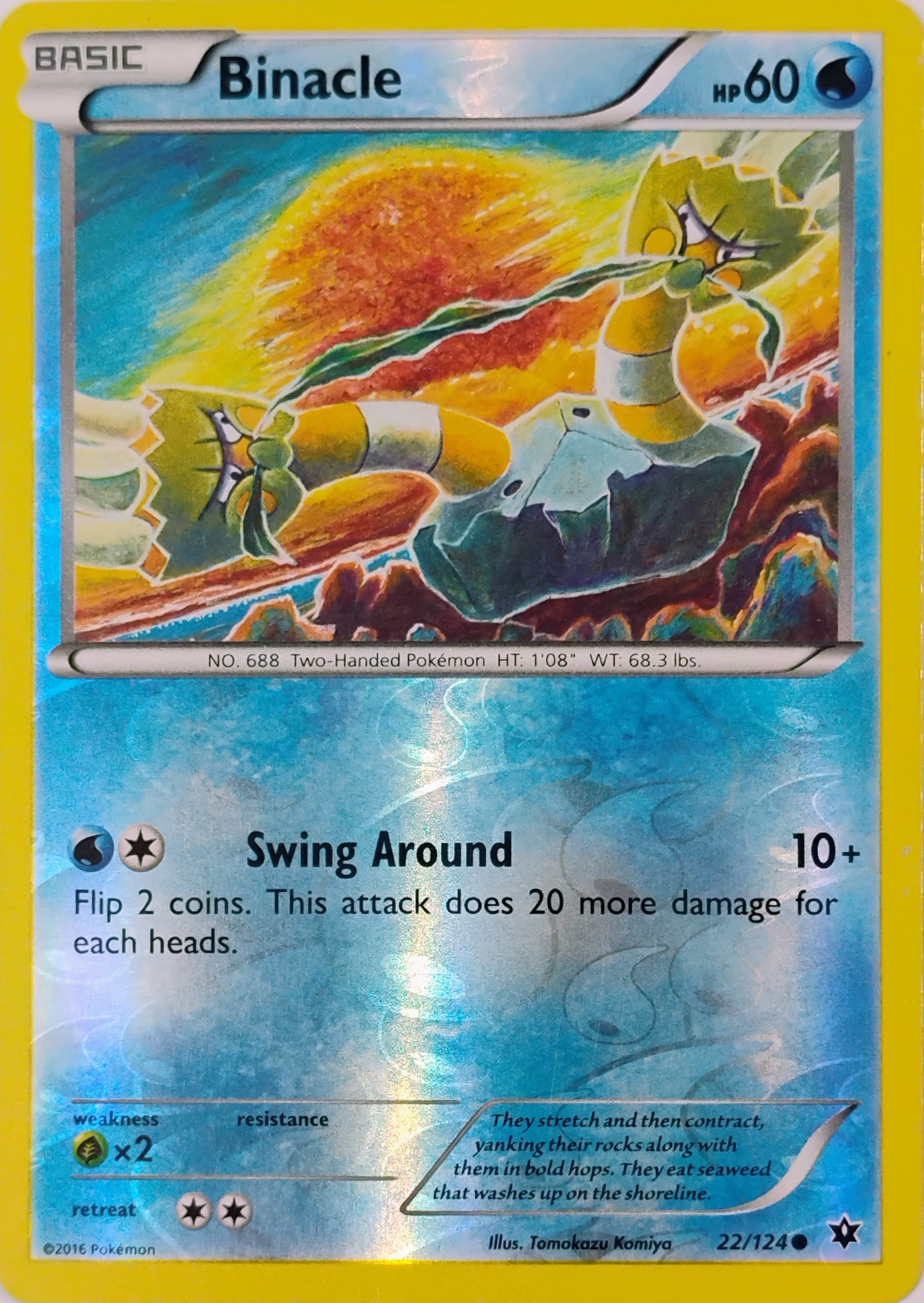 Pokémon tcg Binacle 22/124 Reverse