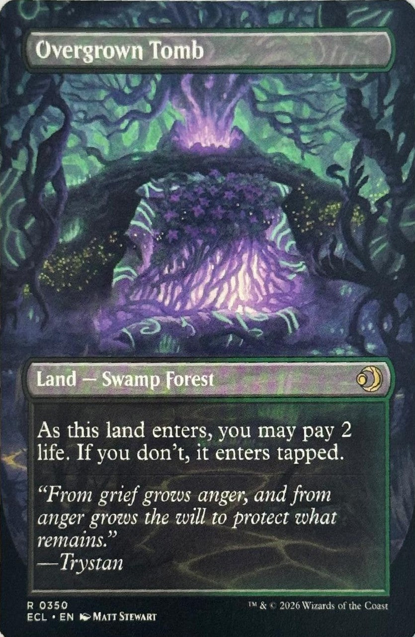 Magic Tcg Overgrown Tomb 0350 Rare