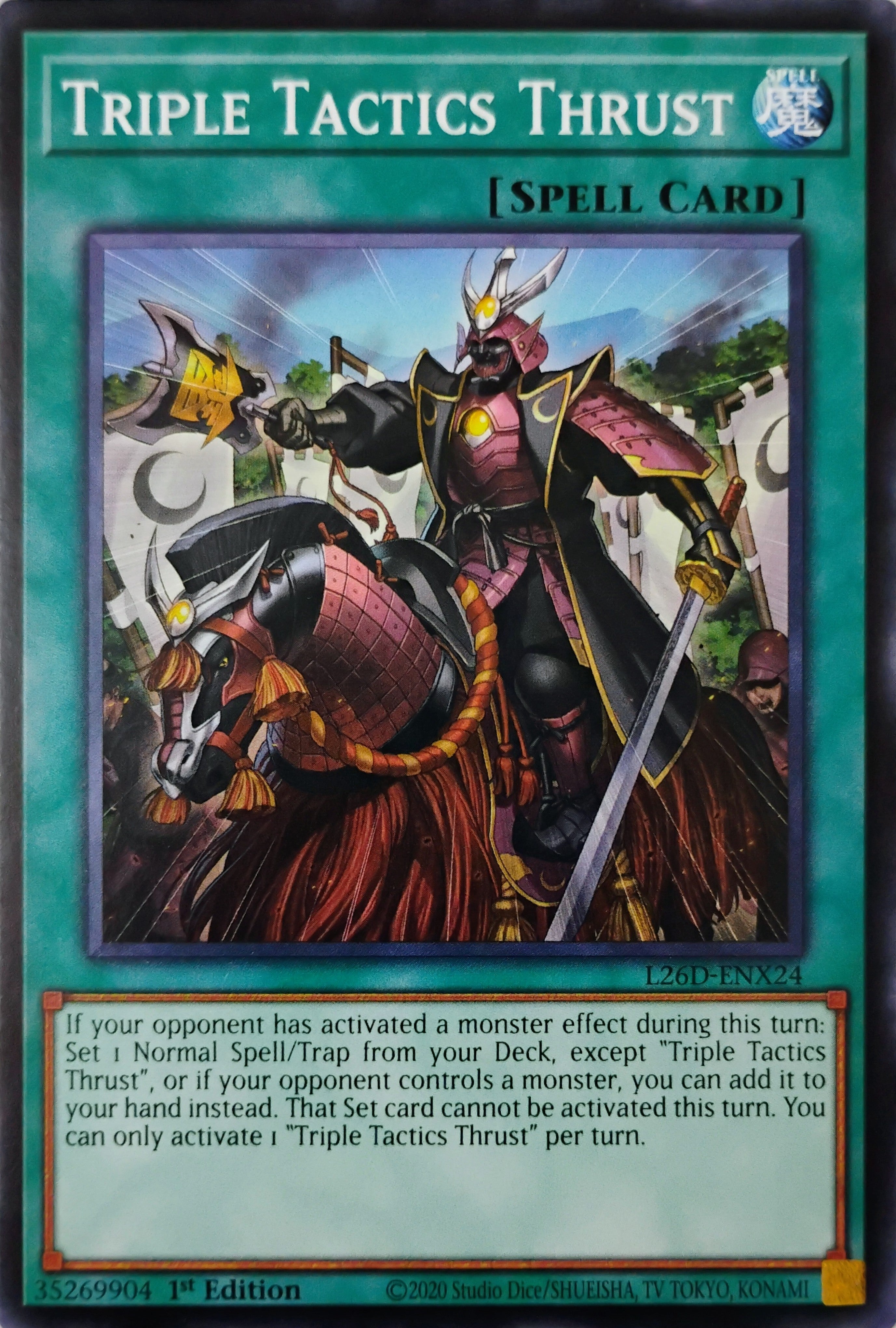 Yugioh! Triple Tactics Thrust L26D-ENX24 1st edition