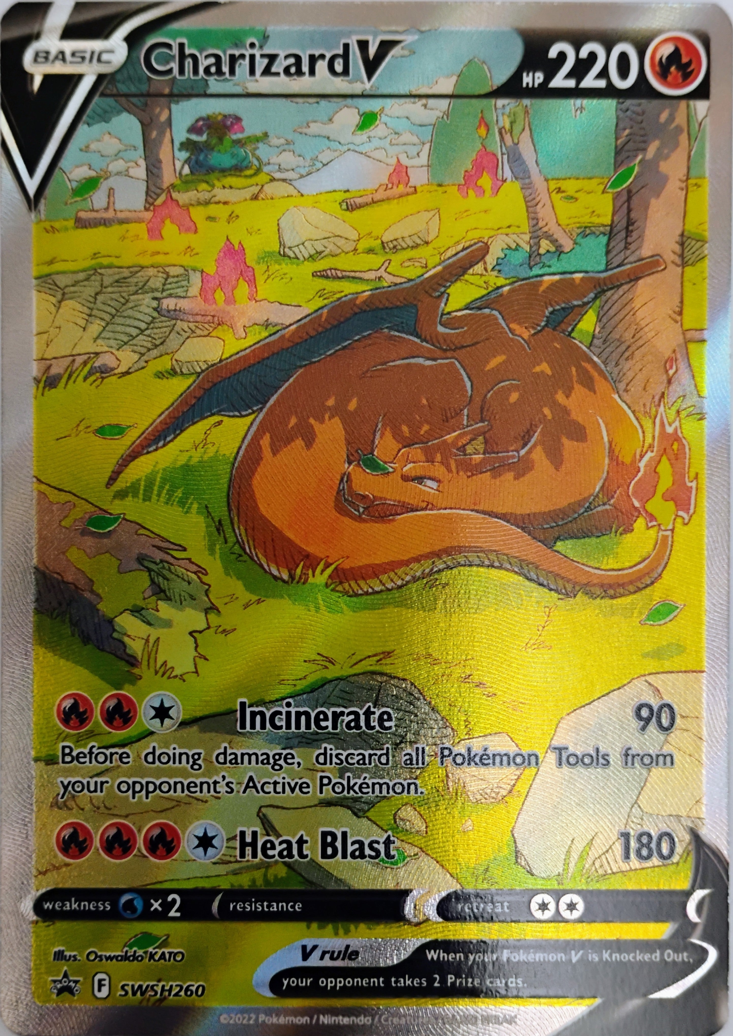 Pokémon tcg Charizard V Swsh260