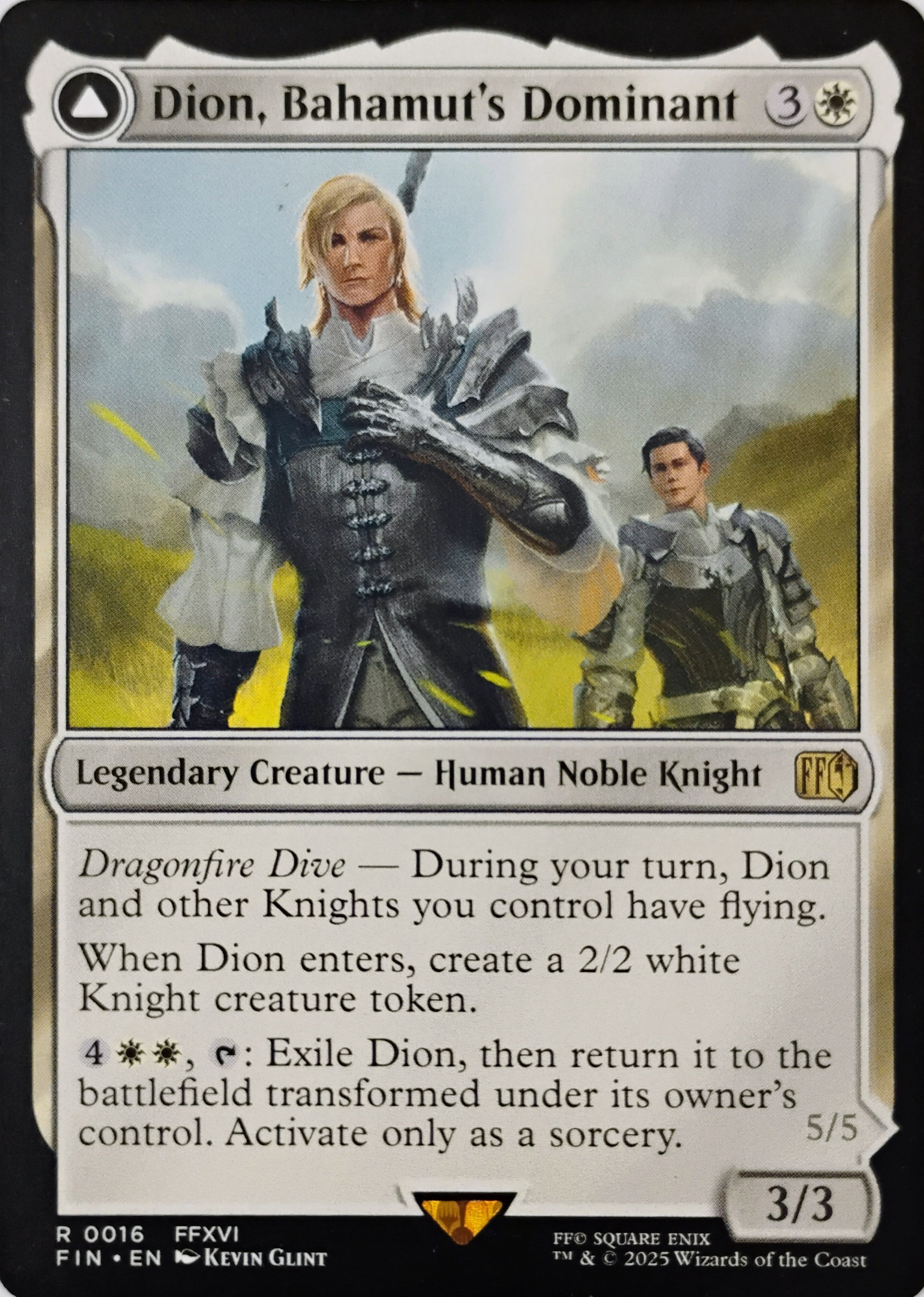 Magic tcg Dion, Bahamut's Dominant // Bahamut, Warden Of Light 0016 Rara