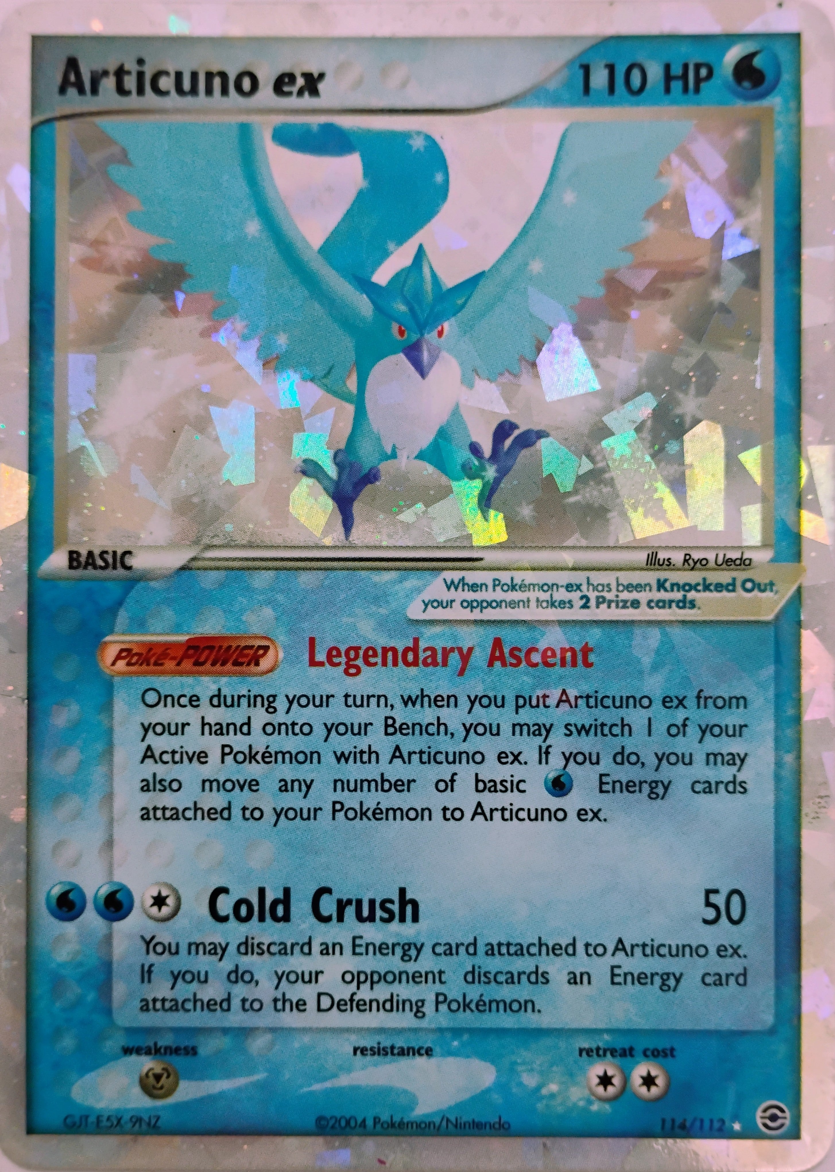 Pokémon tcg Articuno Ex 114/112 Secret Rare