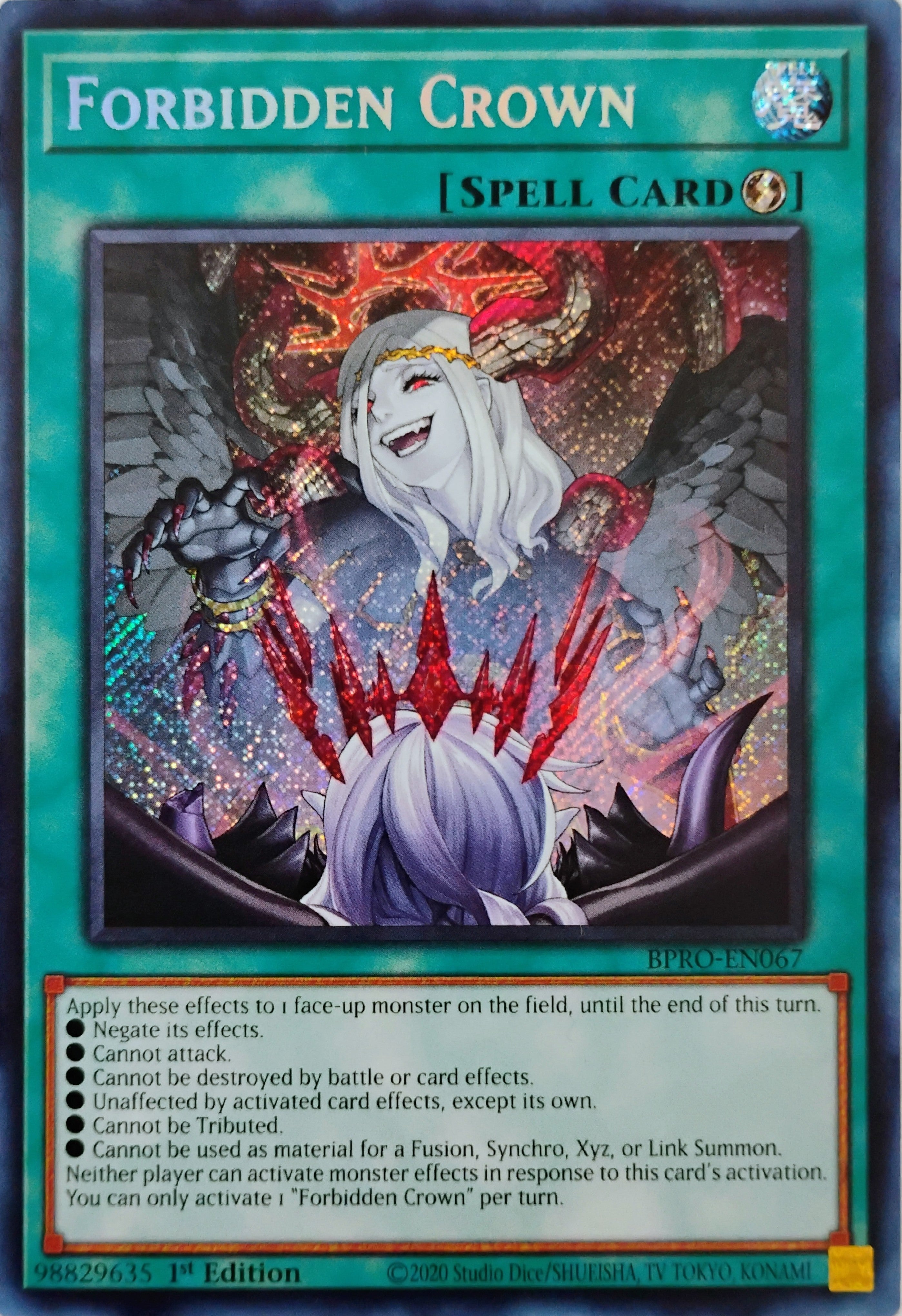 Yugioh! Forbidden Crown Bpro-en067 Secret