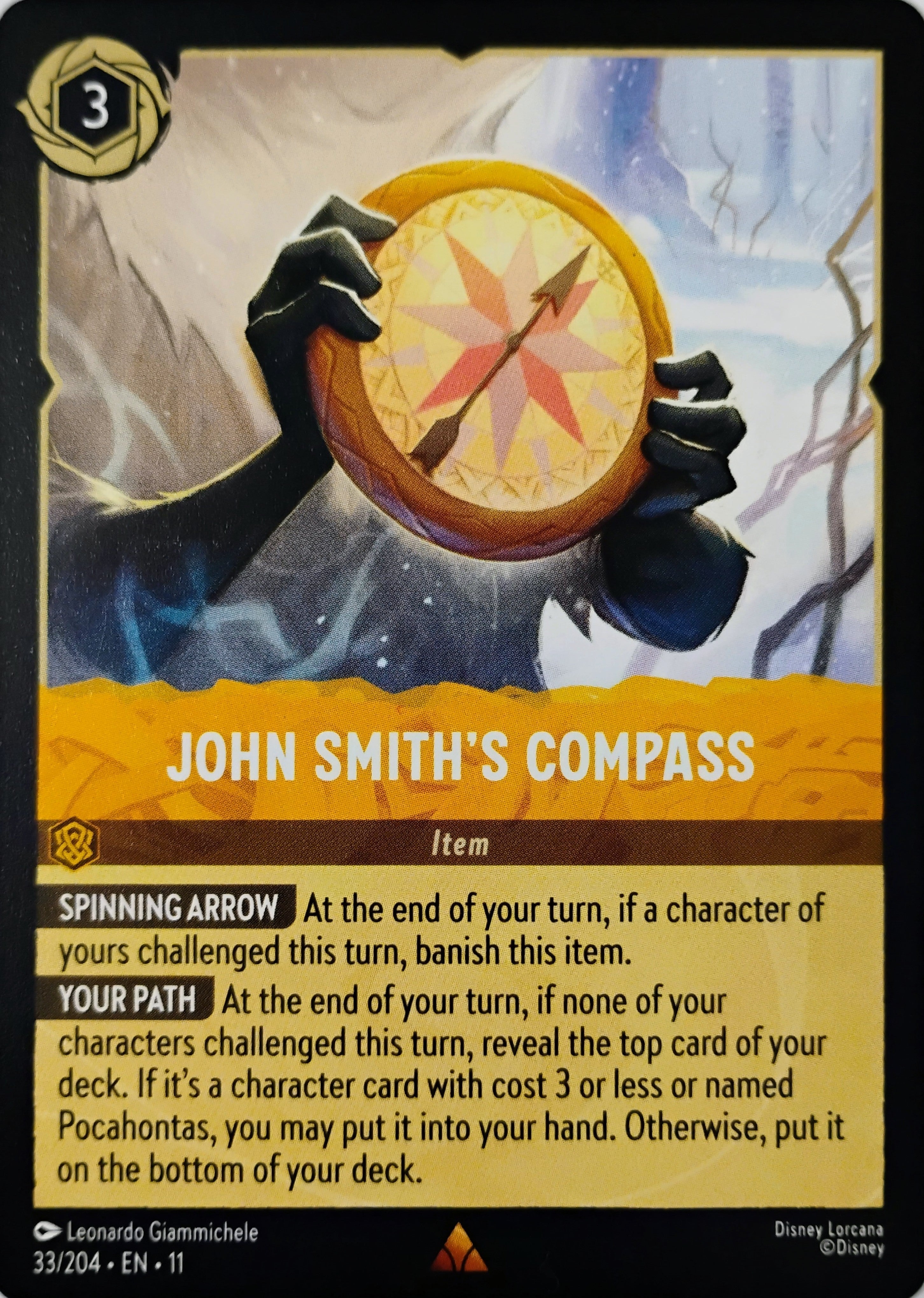 Disney Lorcana John Smith's Compass 33/204