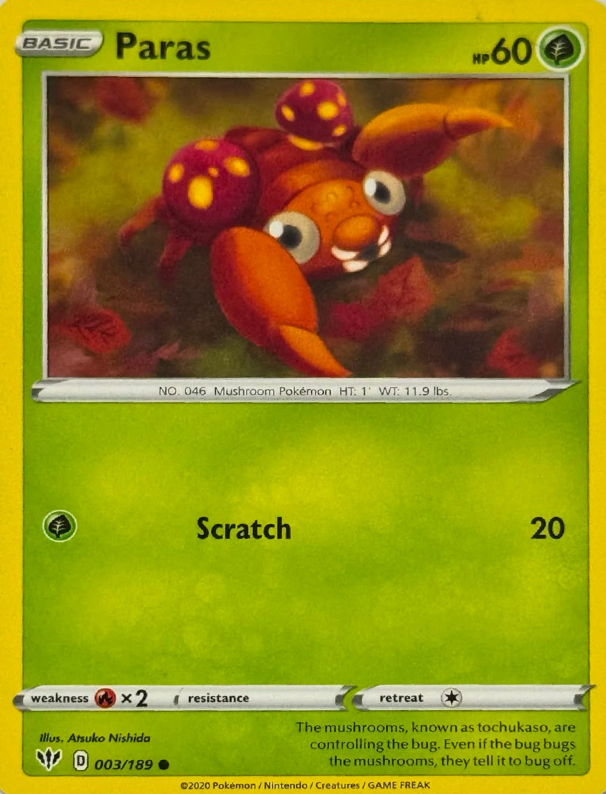 Pokémon Tcg Paras 003/189