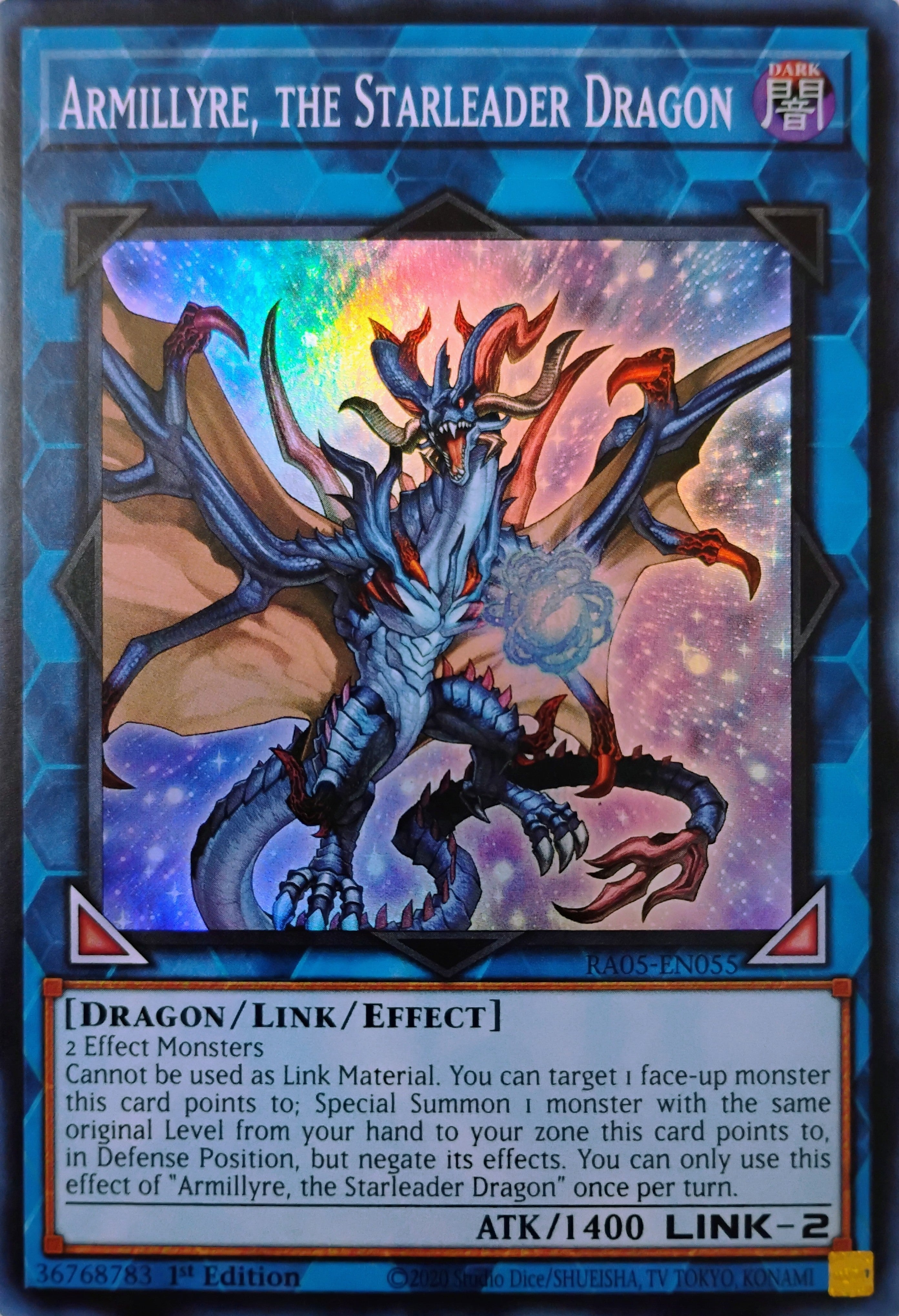 Yugioh! Armillyre The Starleader Dragon Ra05-en055 Super Rare