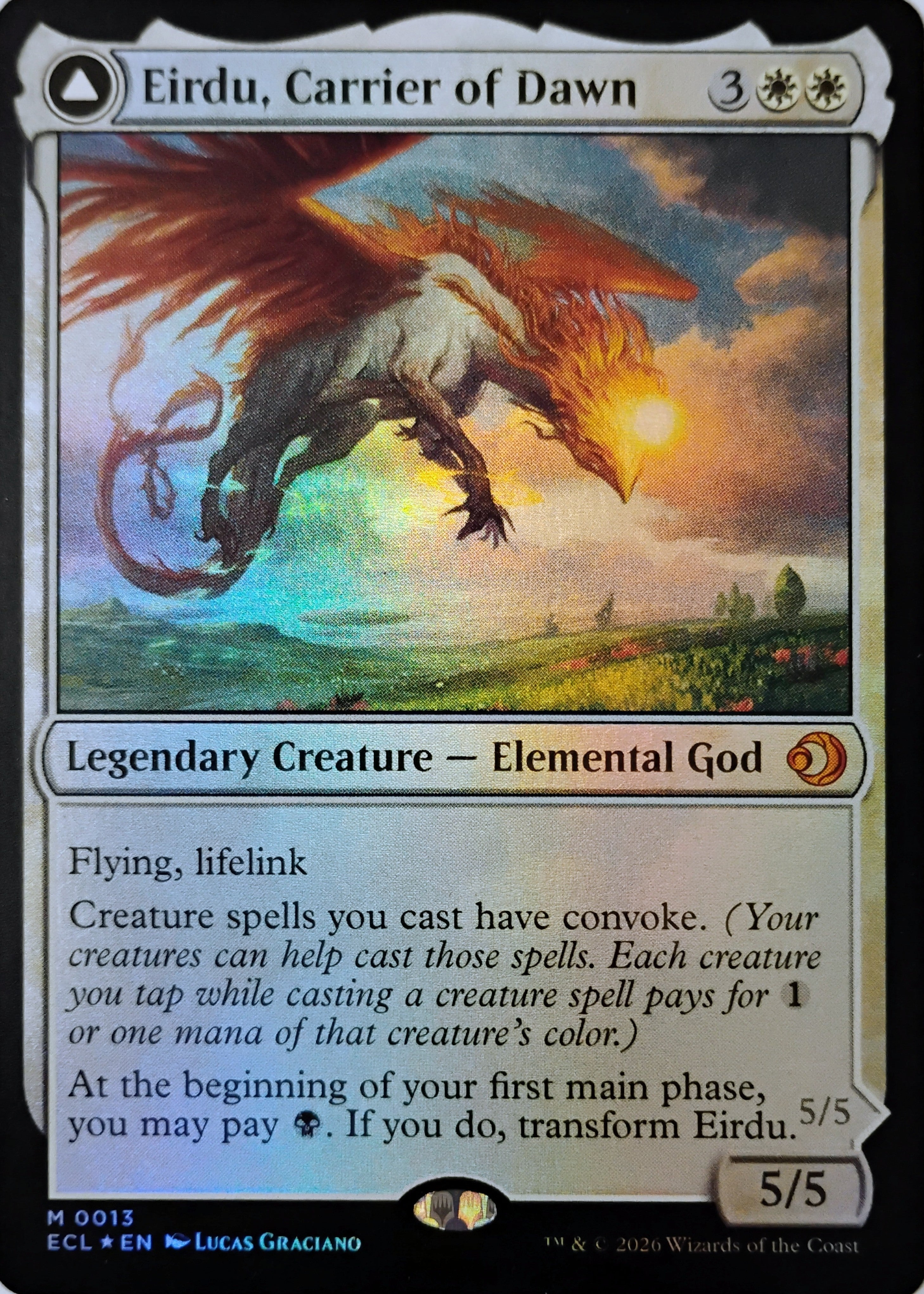 Magic tcg Eirdu, Carrier Of Dawn // Isilu Carrier Of Twilight 0013 Foil