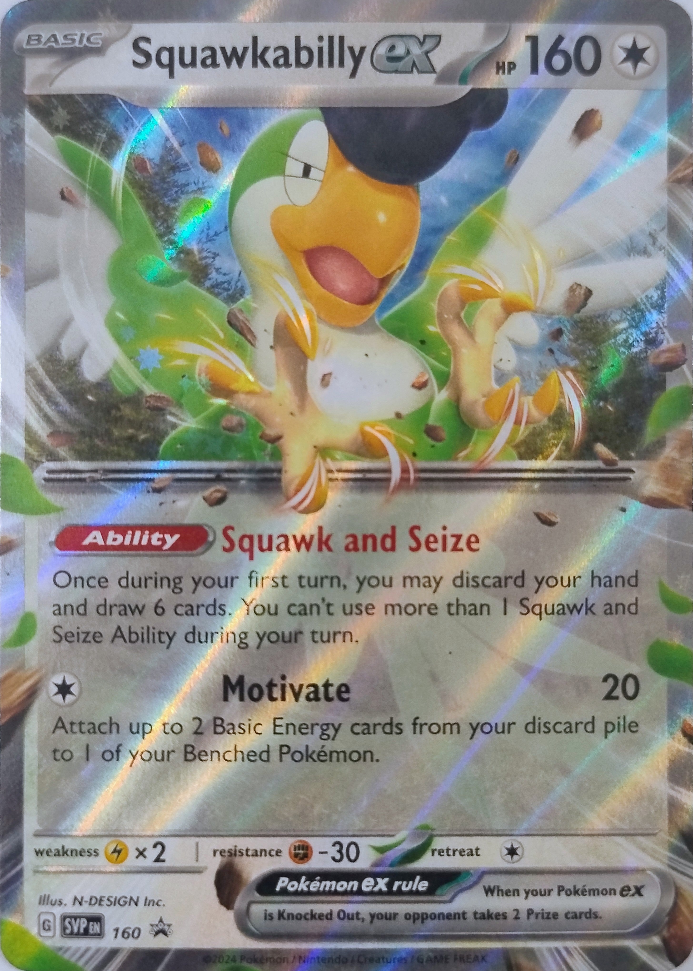 Pokemon Tcg Squawkabilly Ex 160 (Promo)