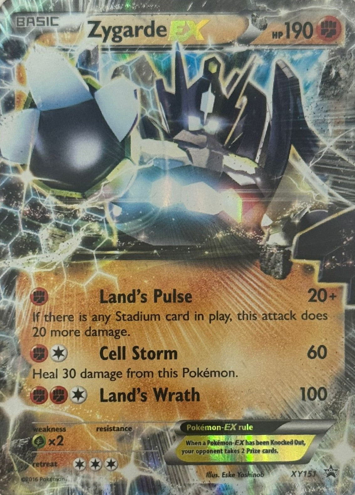 Pokemon tcg Zygarde Ex XY151