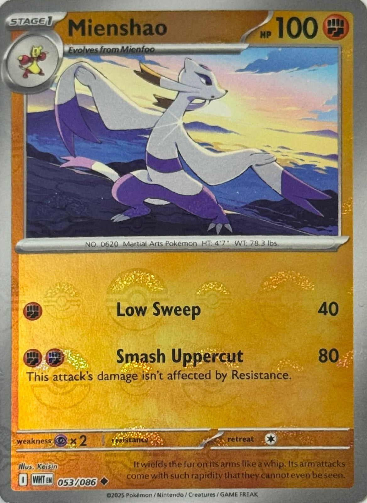 Pokémon Tcg Mienshao 053/086 Poke Ball