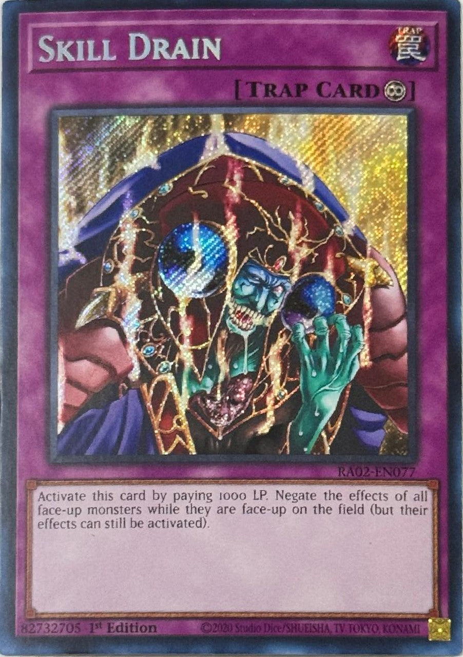 Yugioh! Skill Drain RA02-EN077 Secret