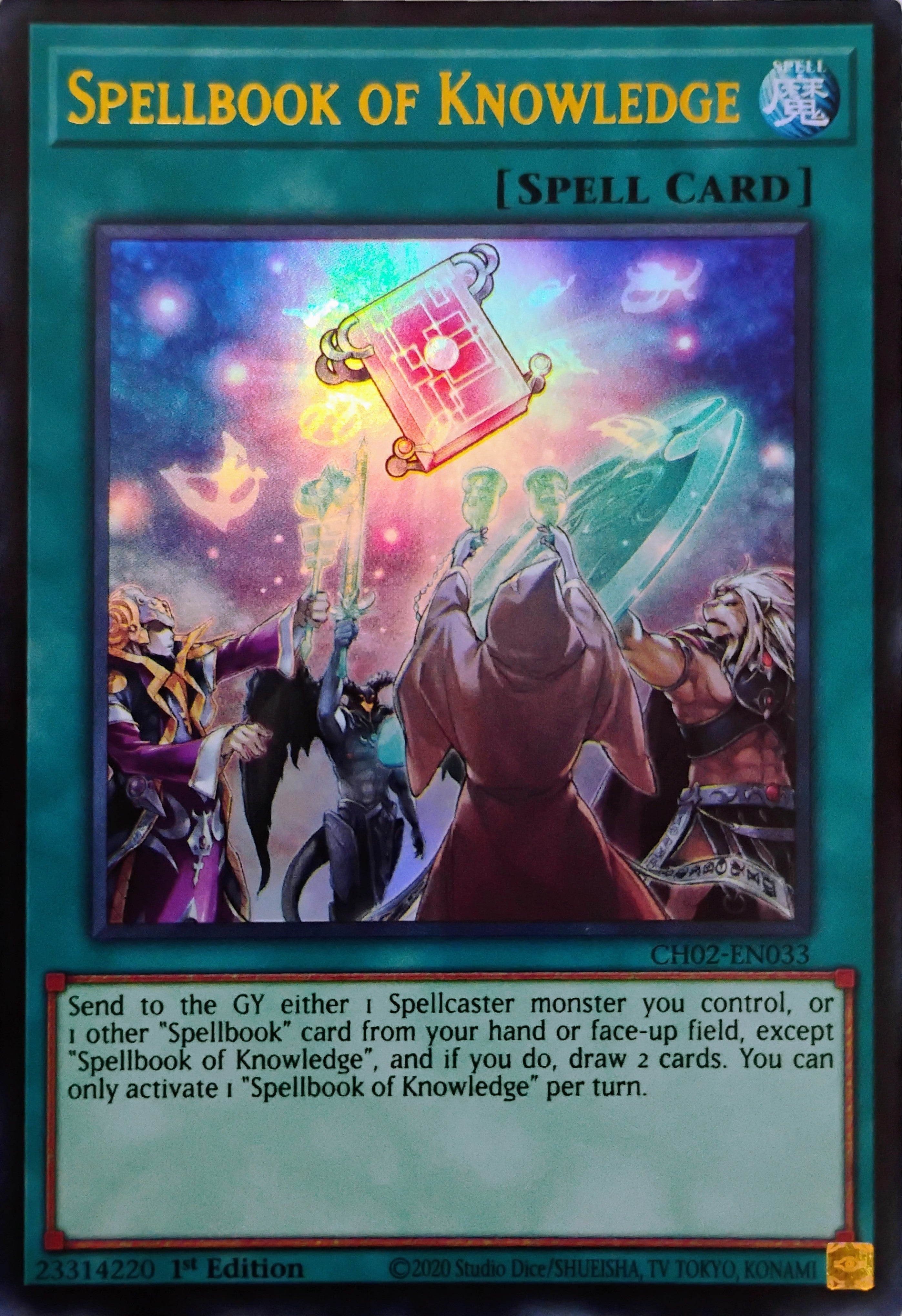 Yugioh! Spellbook Of Knowledge Ch02-en033 1st edition Ultra Rare