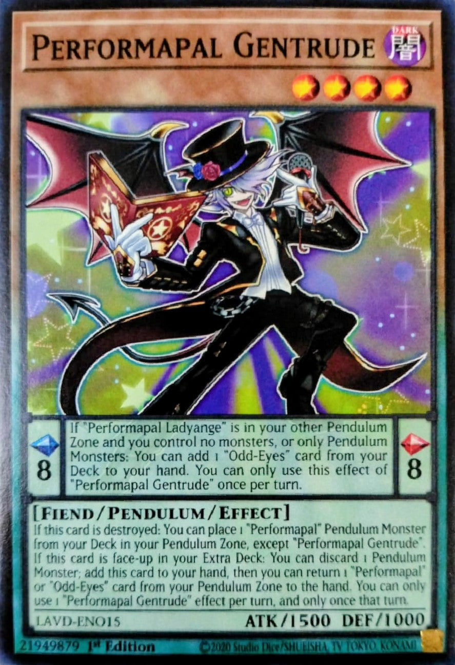 Yugioh! Perfomapal Gentrude LAVD-ENO15 1st Edition