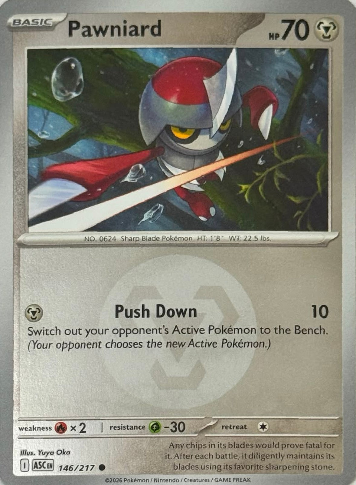 Pokémon Tcg Pawniard 146/217 (Energy Símbol)