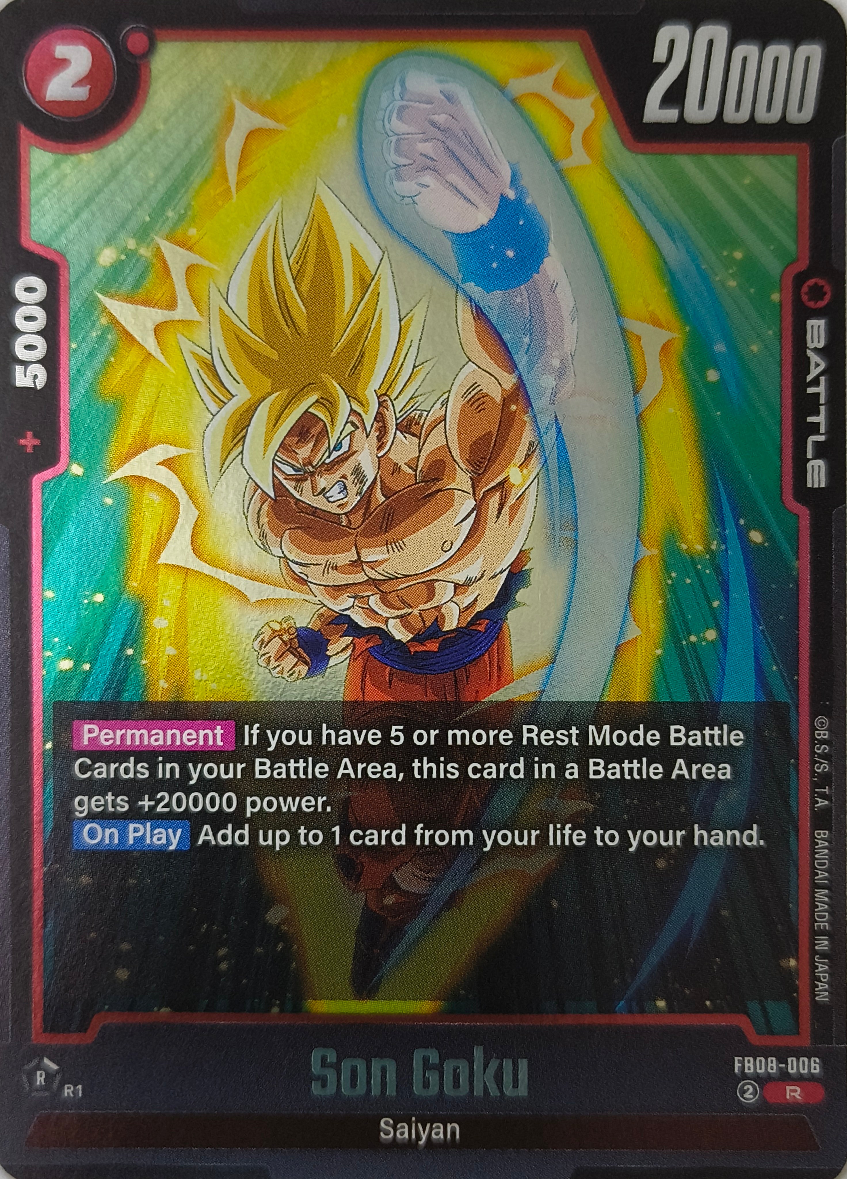 Dragón ball Son Goku Fb08-006 Foil