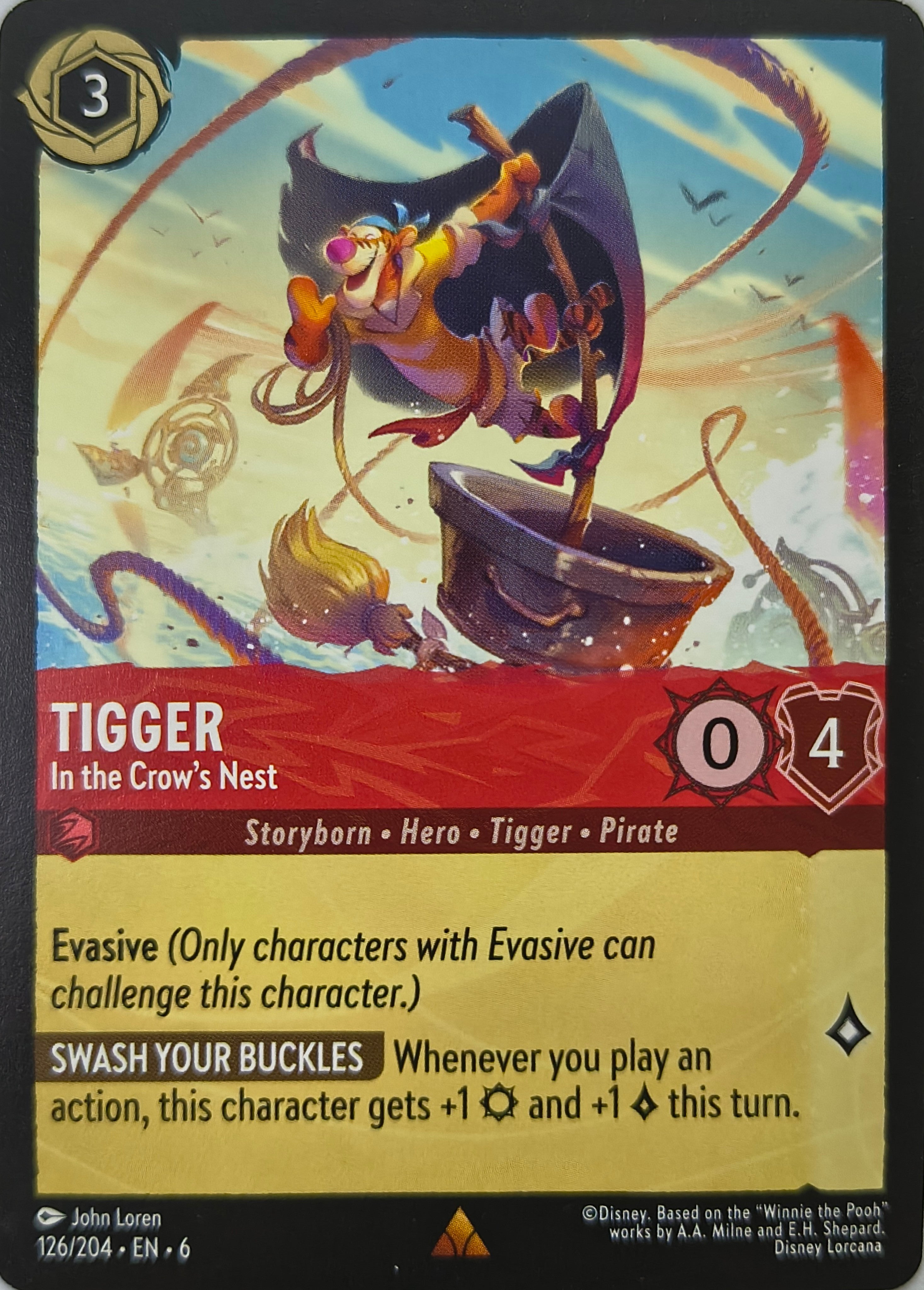 Disney Lorcana Tigger 126/204
