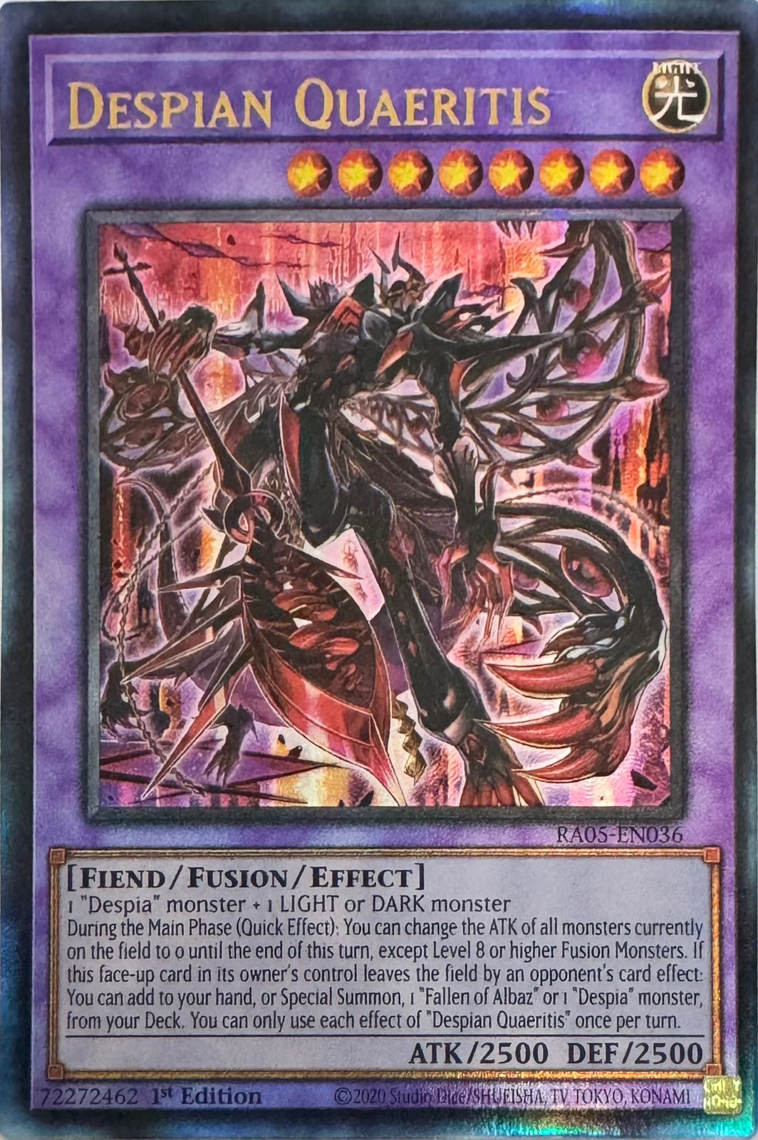 Yugioh! Despian Quaeritis Ra05-en036 1st edition Ultimate