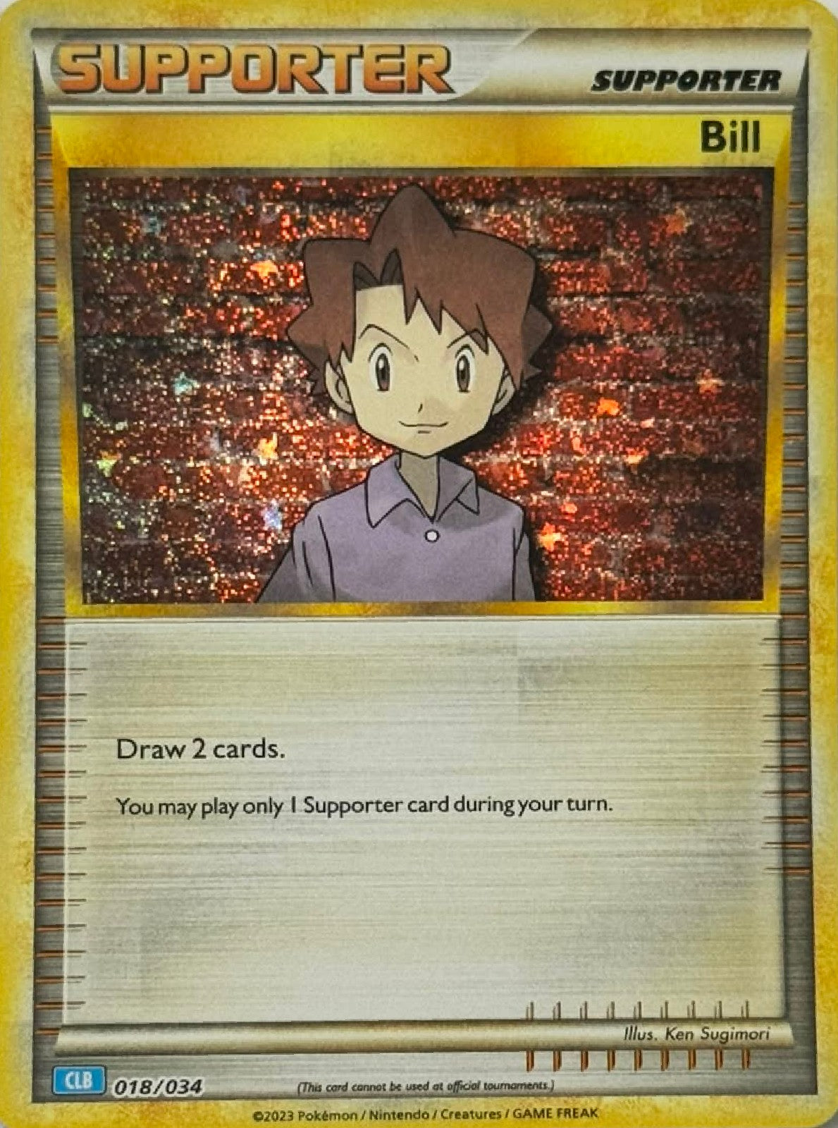 Pokémon Tcg Bill  018/034 (CLB) Holo