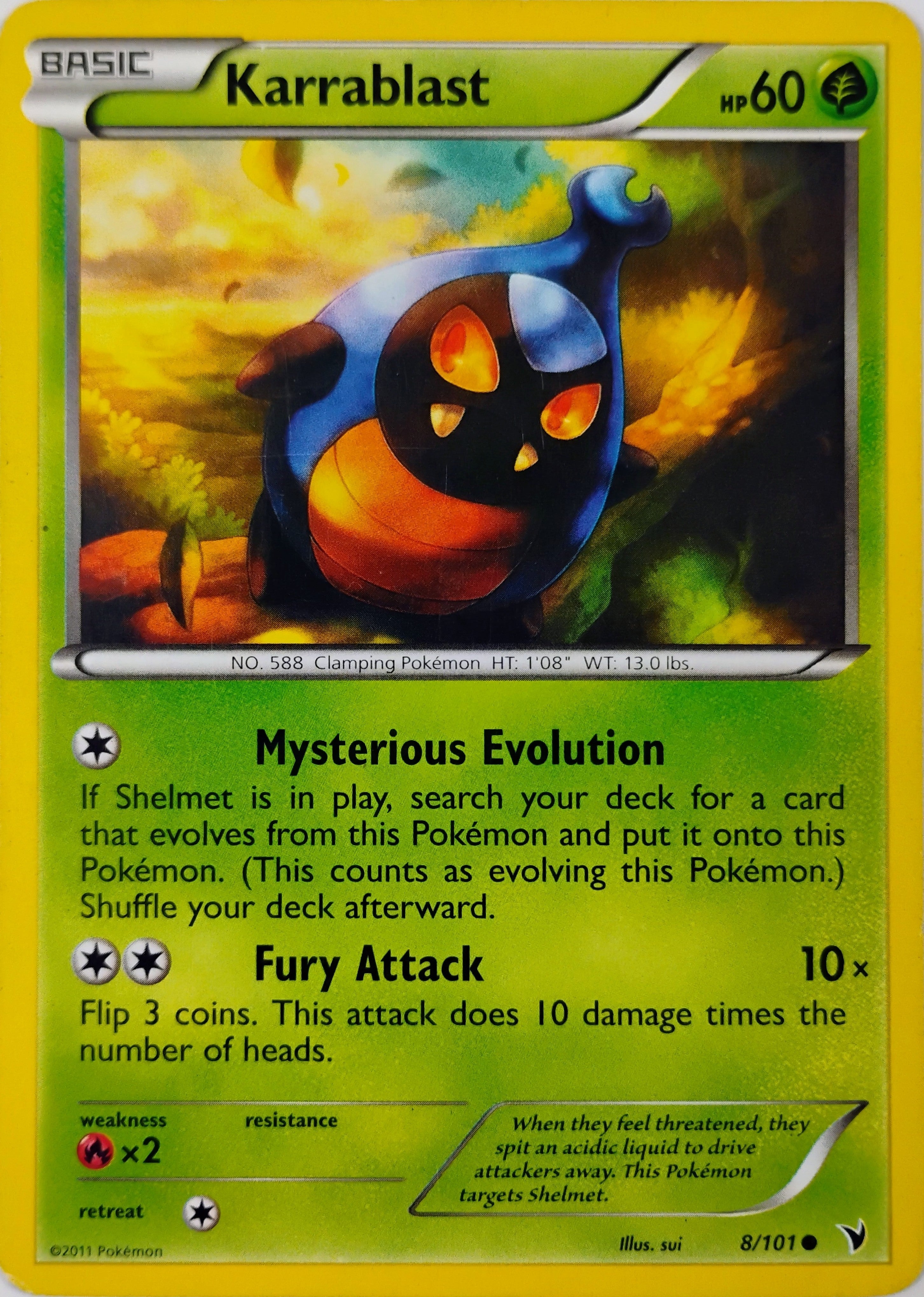 Pokémon tcg Karrablast 8/101