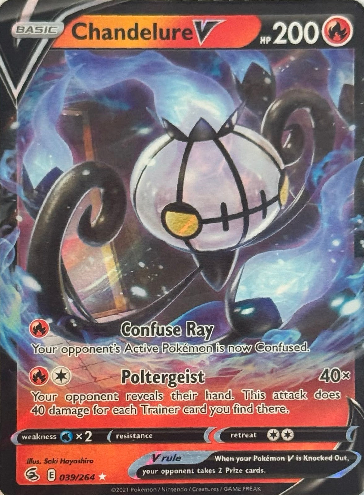 Pokémon Tcg Chandelure V 039/264