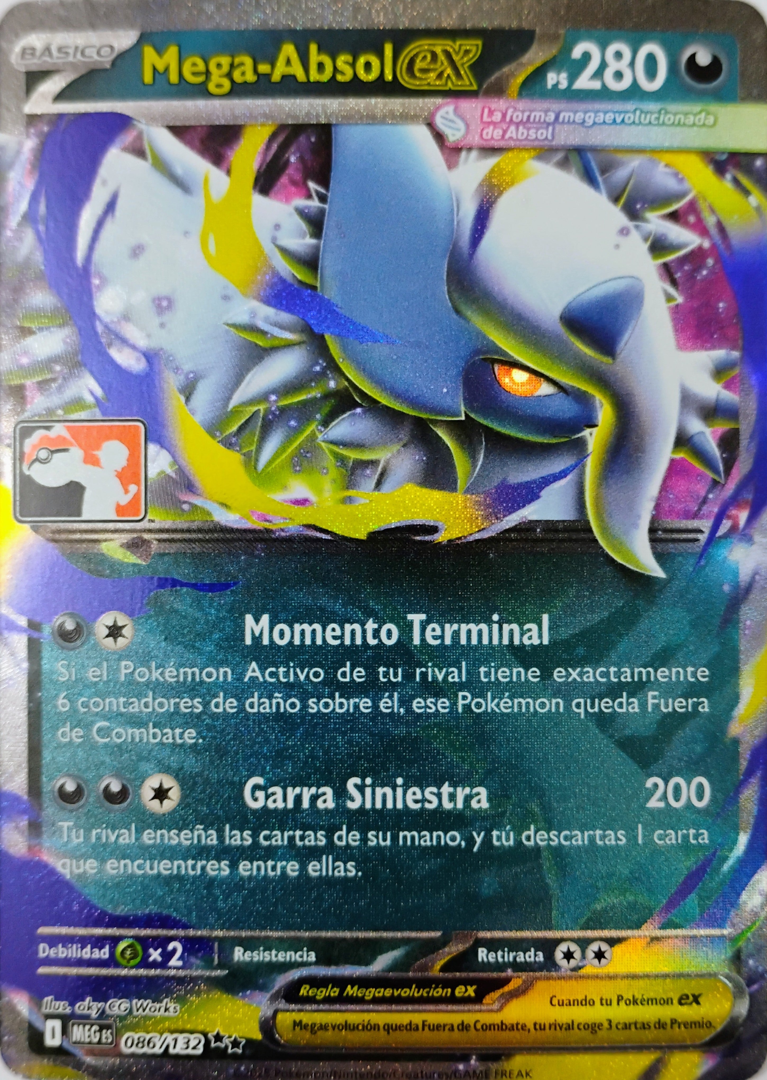 Pokémon tcg Mega Absol Ex 086/132 (Liga) (Español)