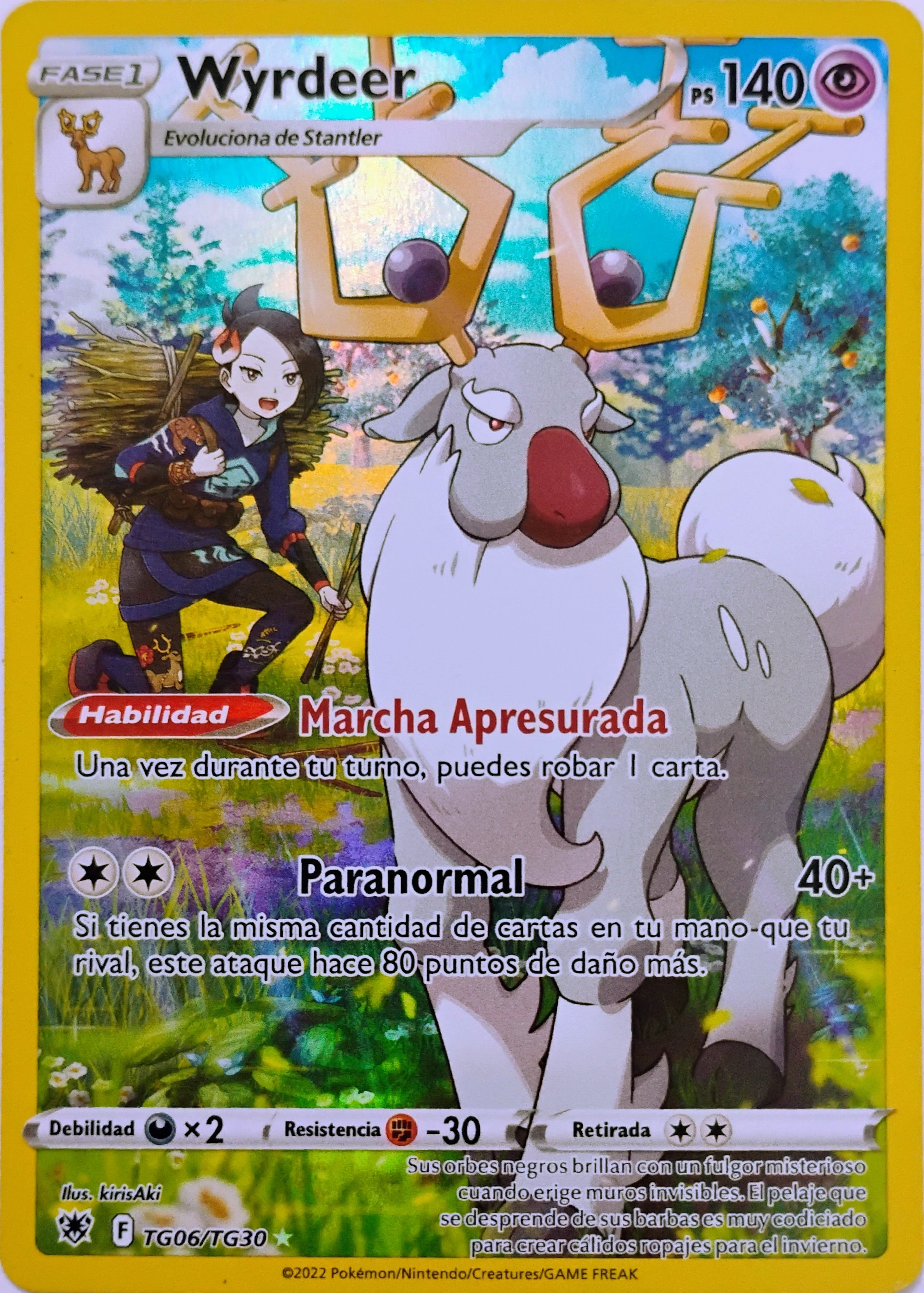 Pokémon tcg Wyrdeer Tg06/Tg30 (Español)