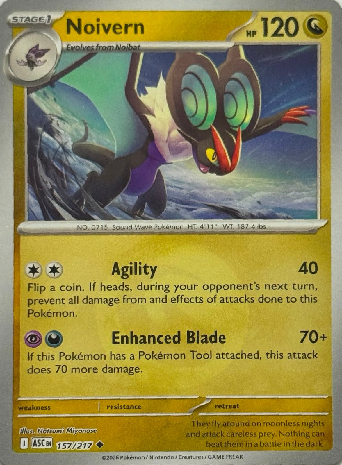 Pokémon Tcg Noivern 157/217 (Energy Símbol)