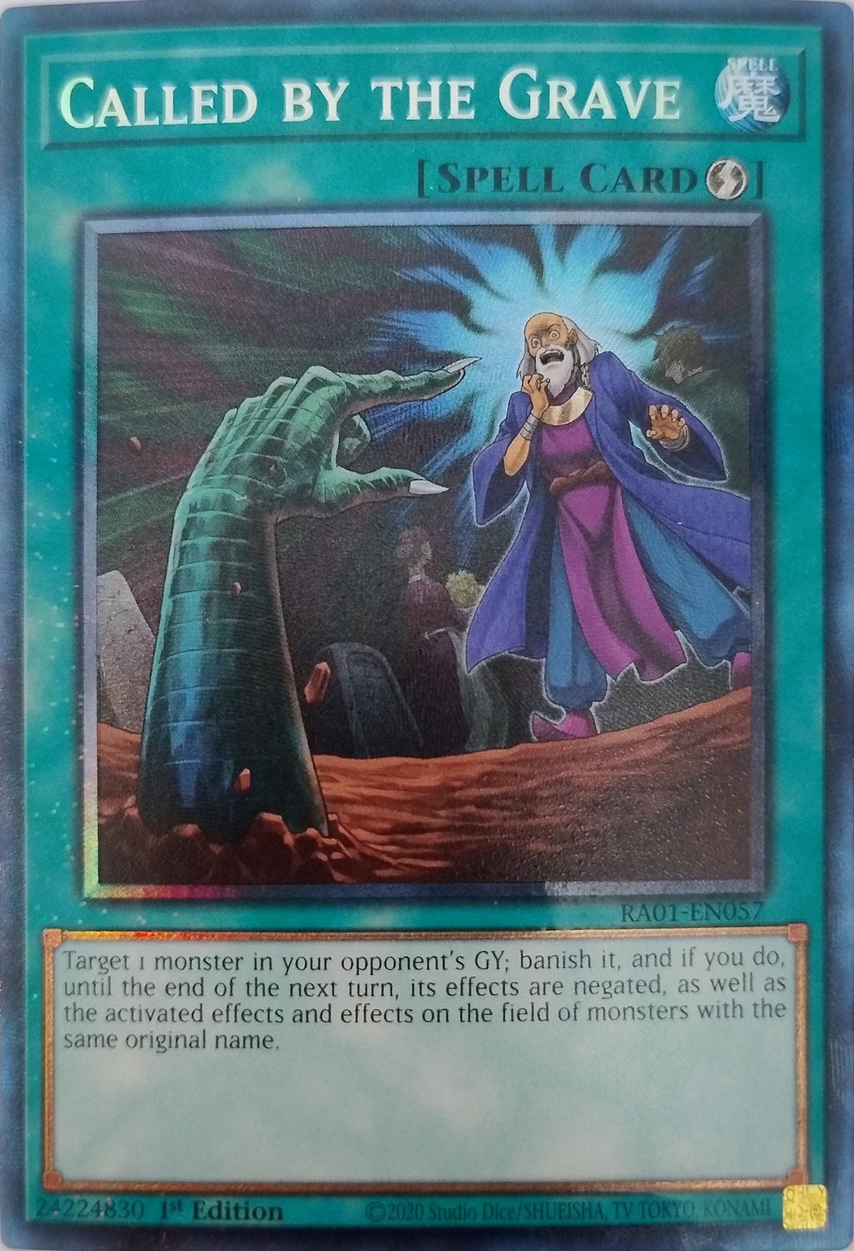 Yugioh! Called By The Grave Ra01-en057 1st Edition Collector