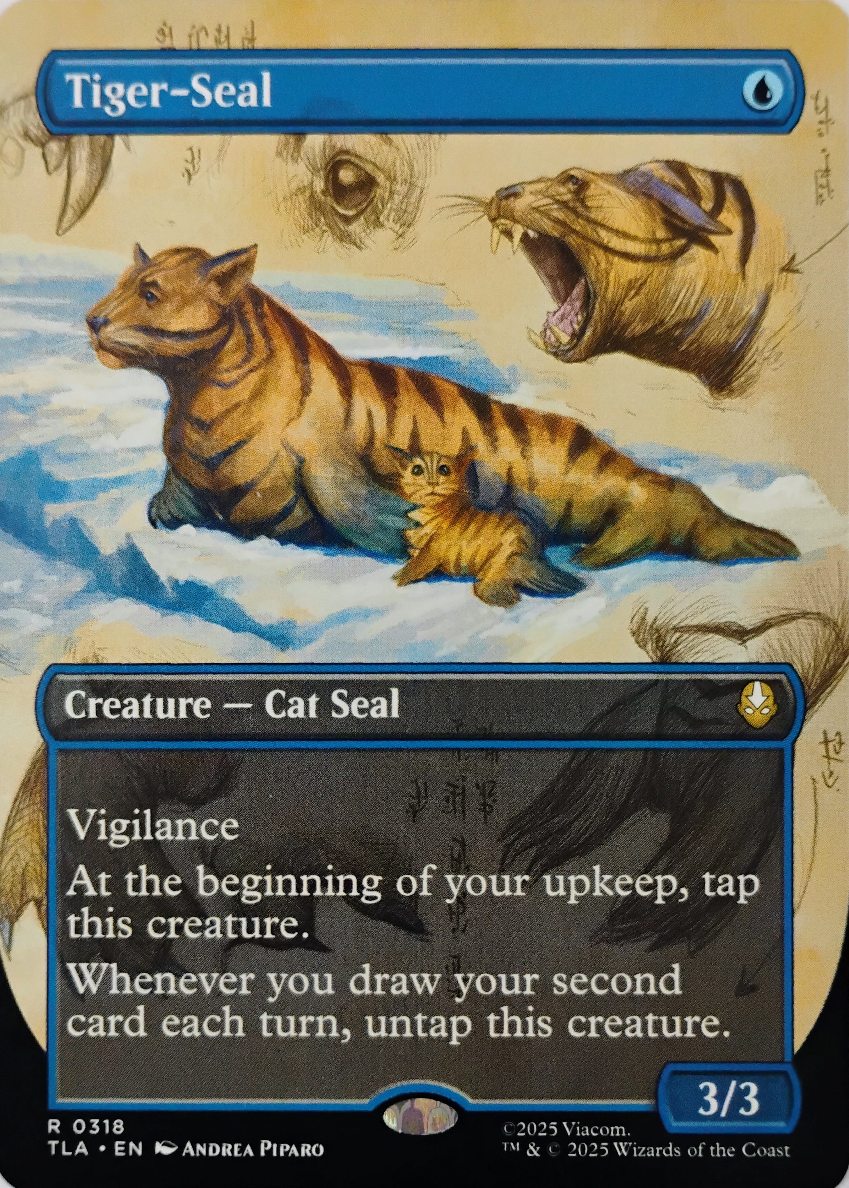 Magic tcg Tyger-seal 0318 (Bordless)