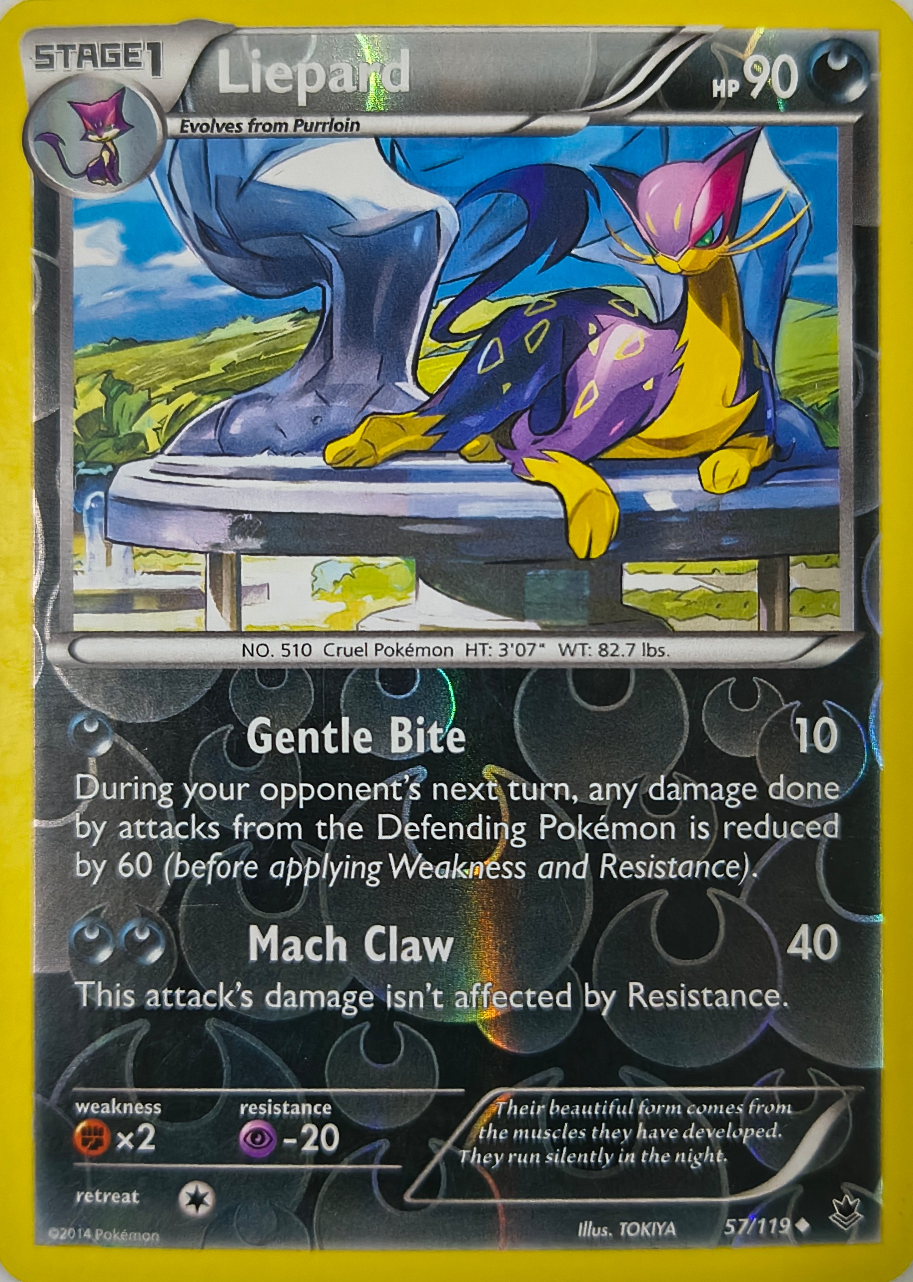 Pokémon tcg Liepard 57/119 Reverse