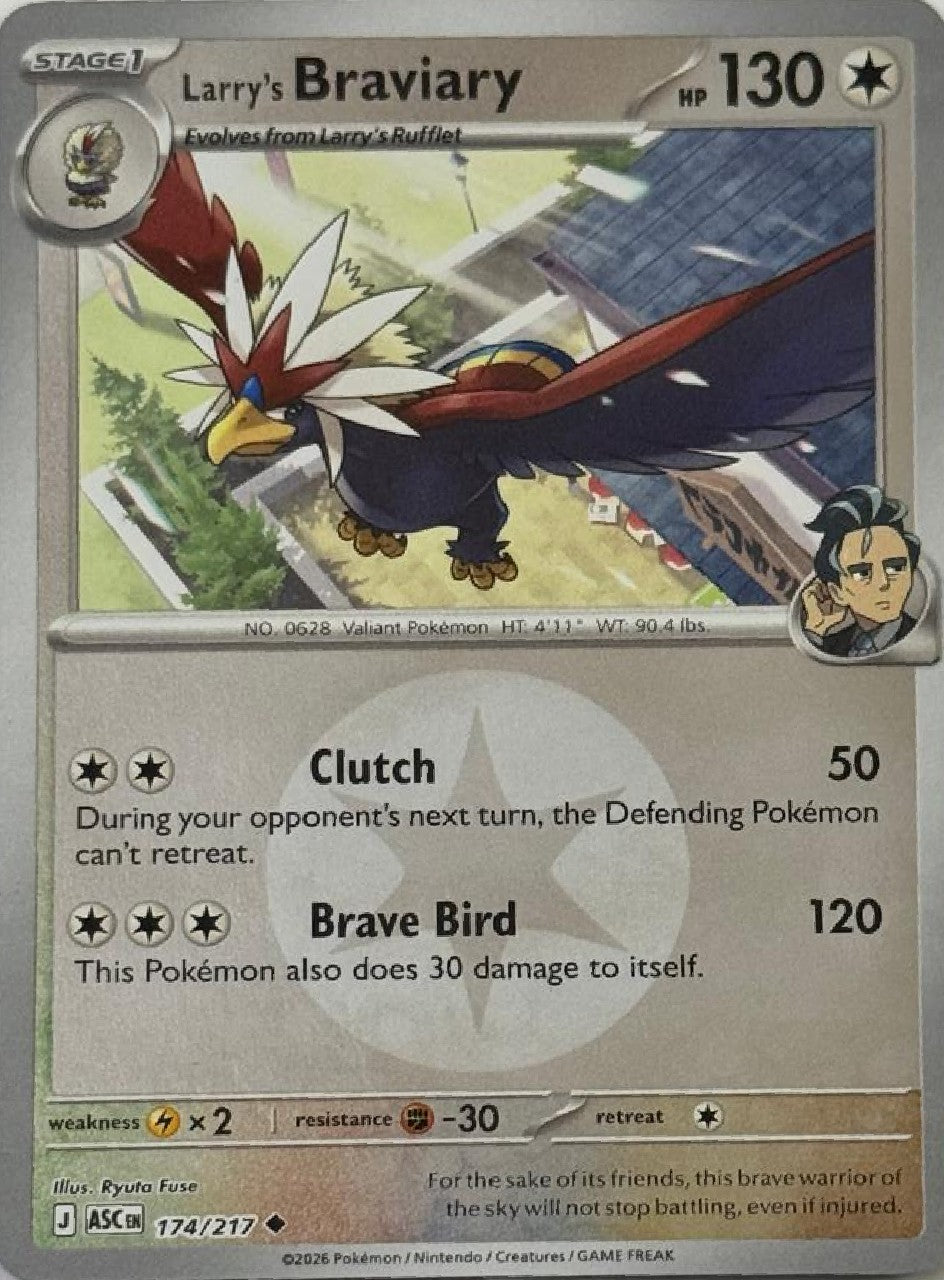 Pokémon Tcg Larry's Braviary 174/217 (Energy Símbol)