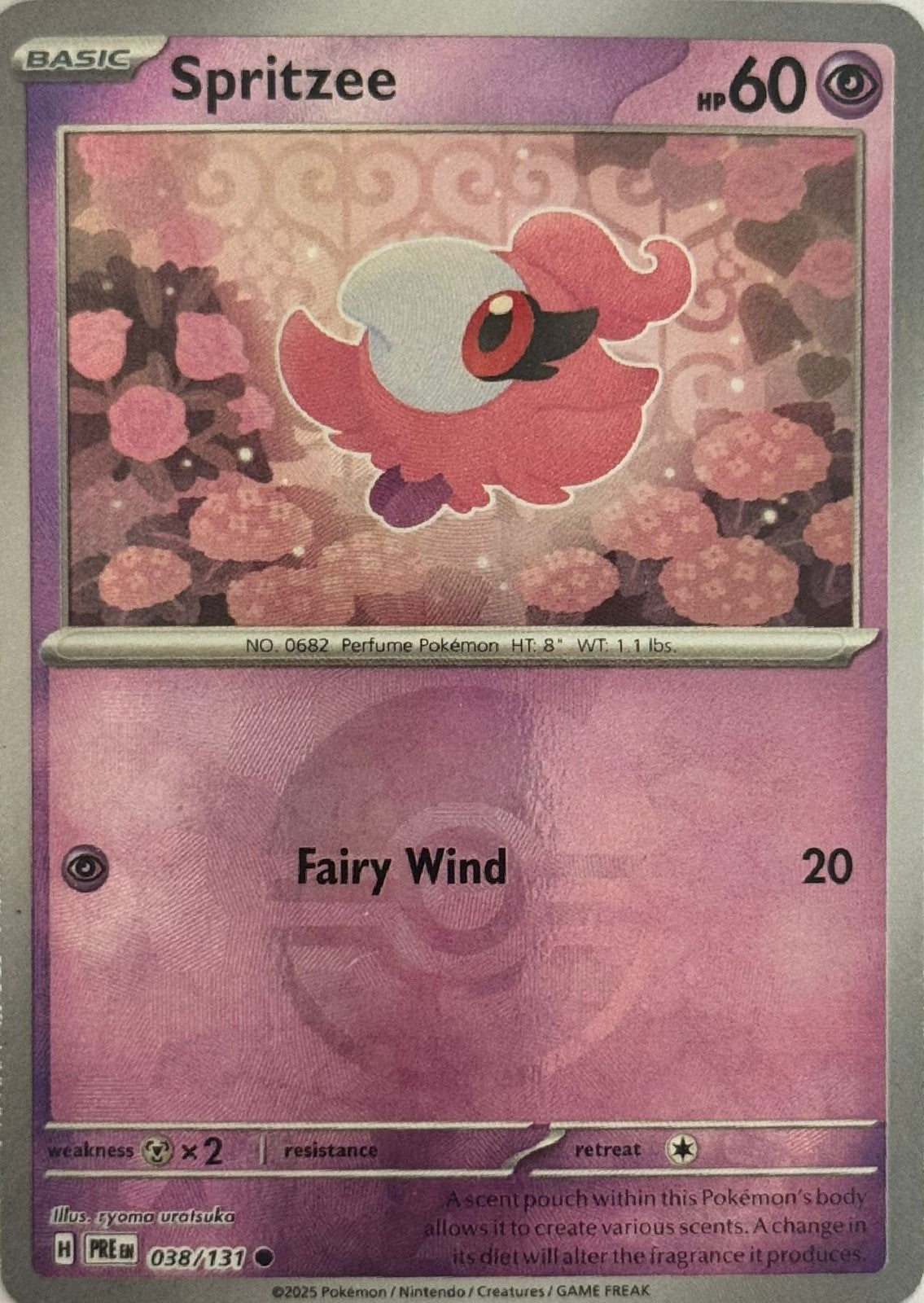 Pokemon tcg Spritzee 038/131 Holo (Pokeball)