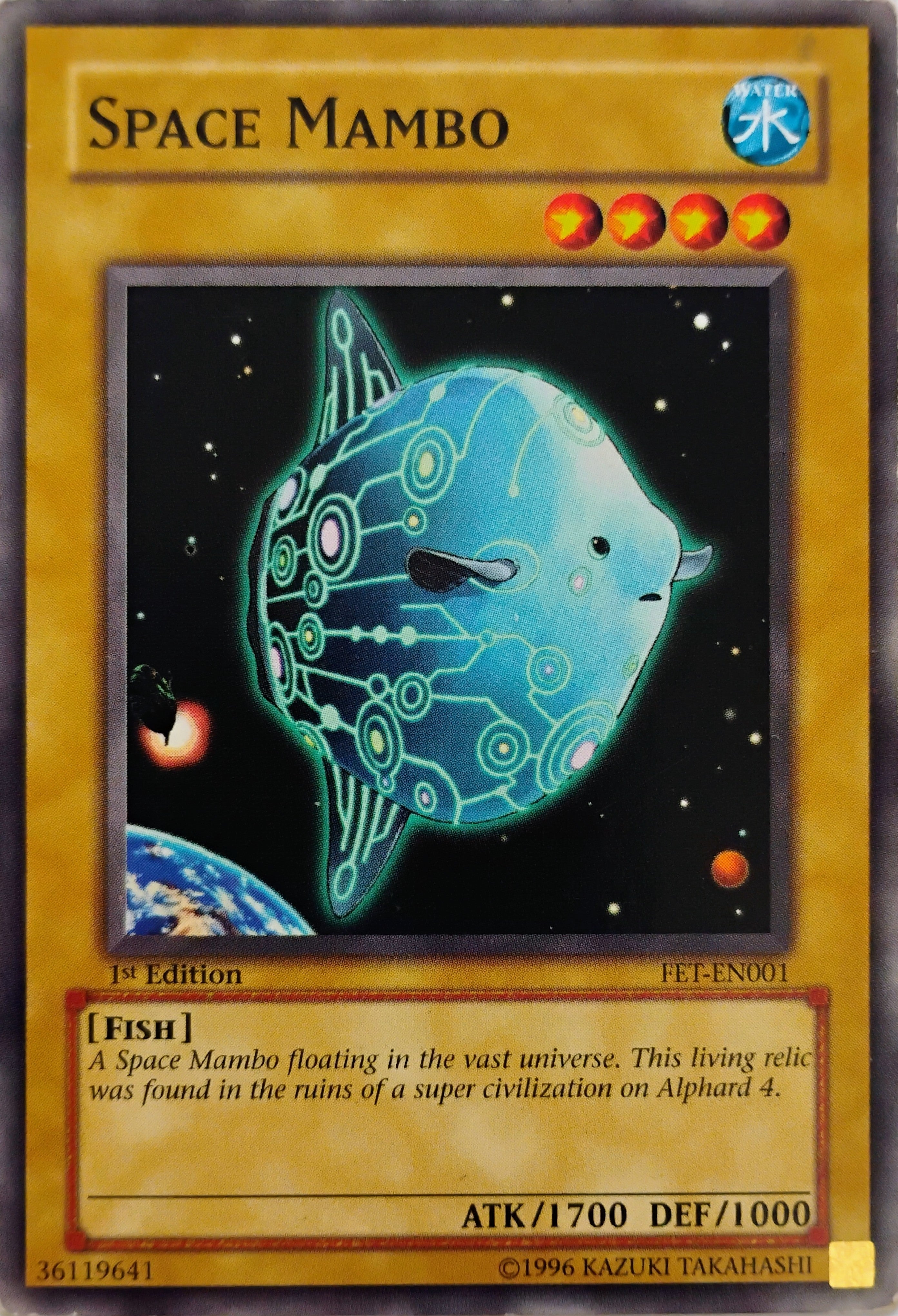 Yugioh! Space Mambo Fet-en001 1st edition