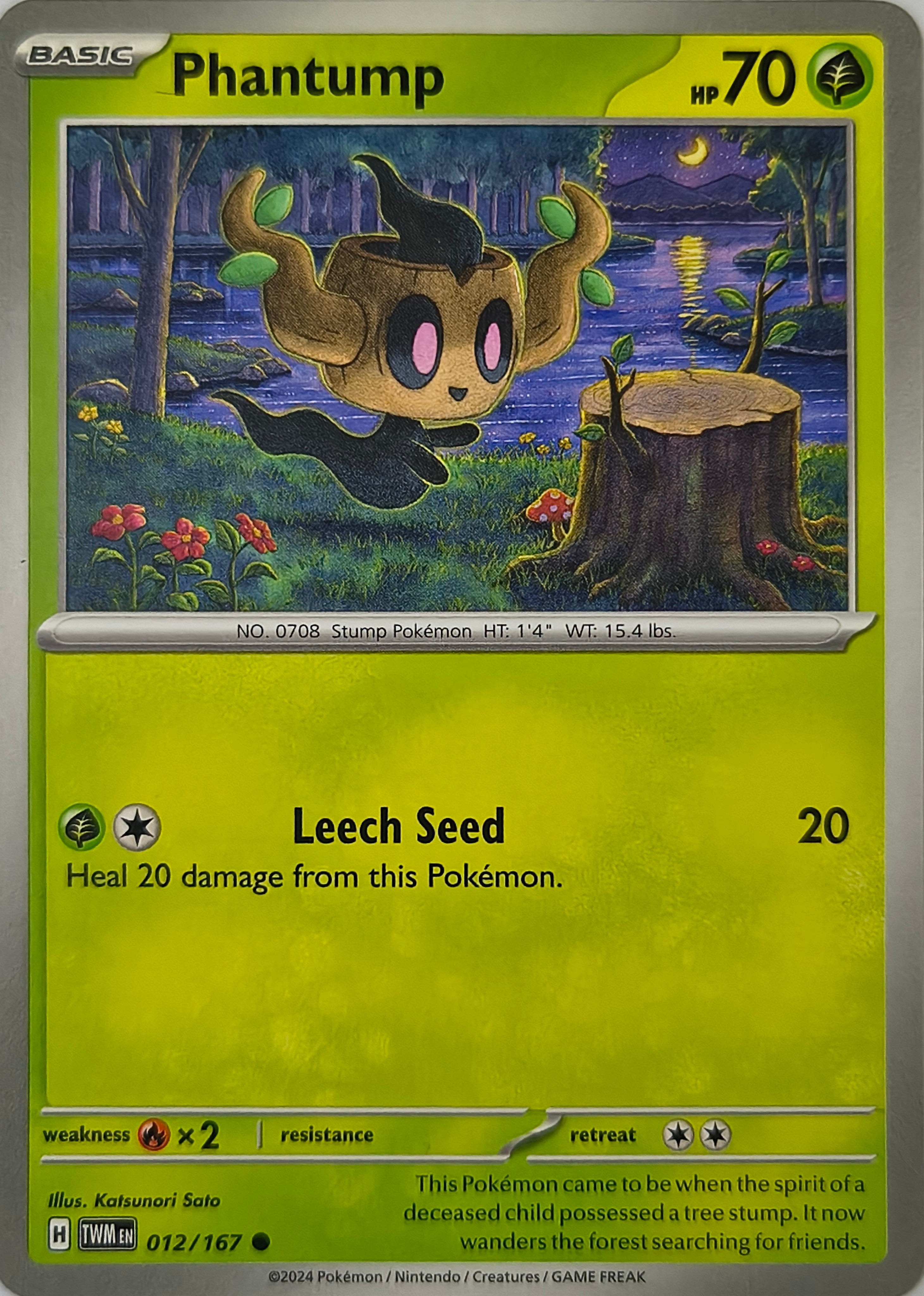 Pokémon tcg Phantump 012/167