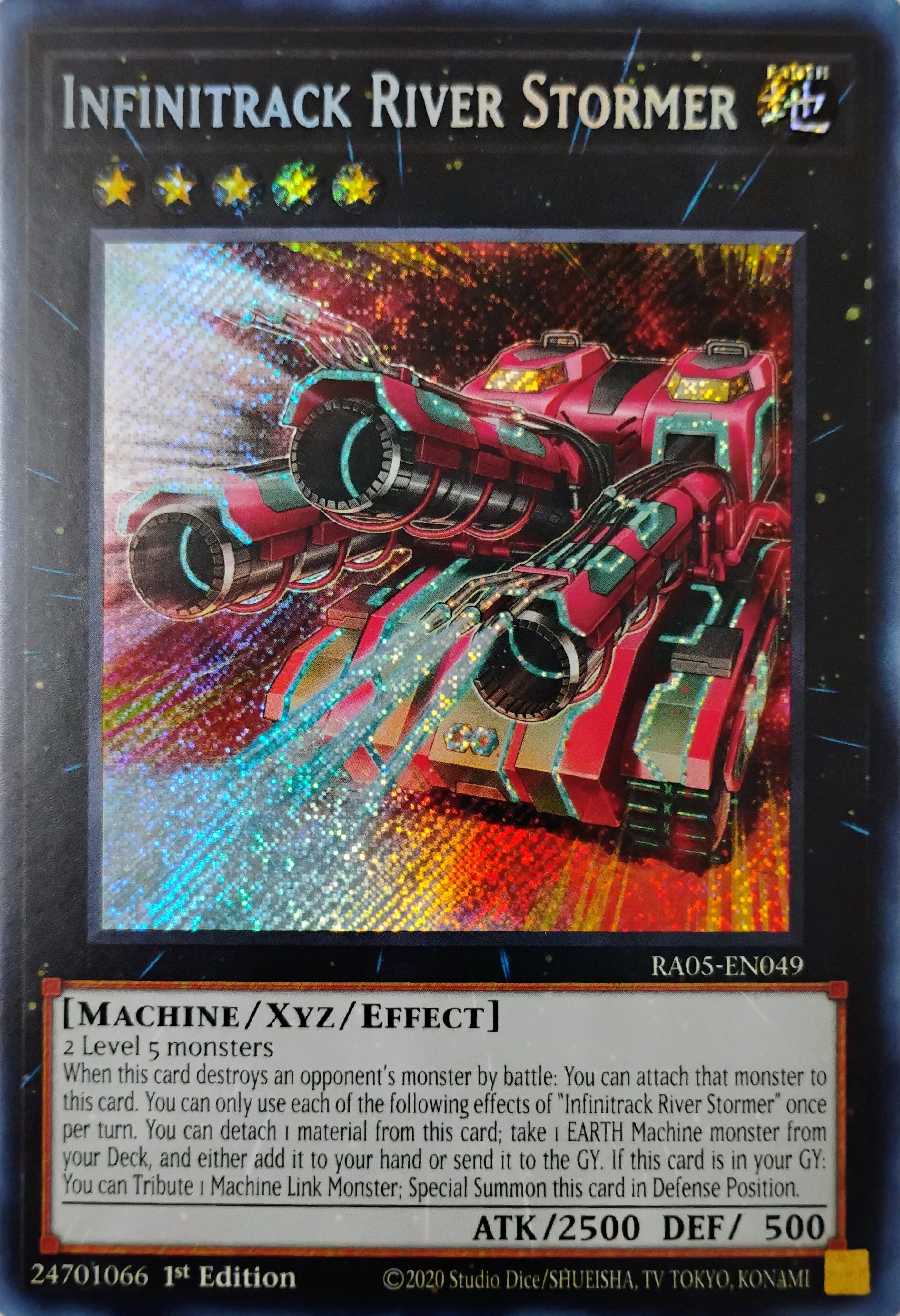 Yugioh! Infinitrack River Stormer Ra05-en049 1st edition Secreta