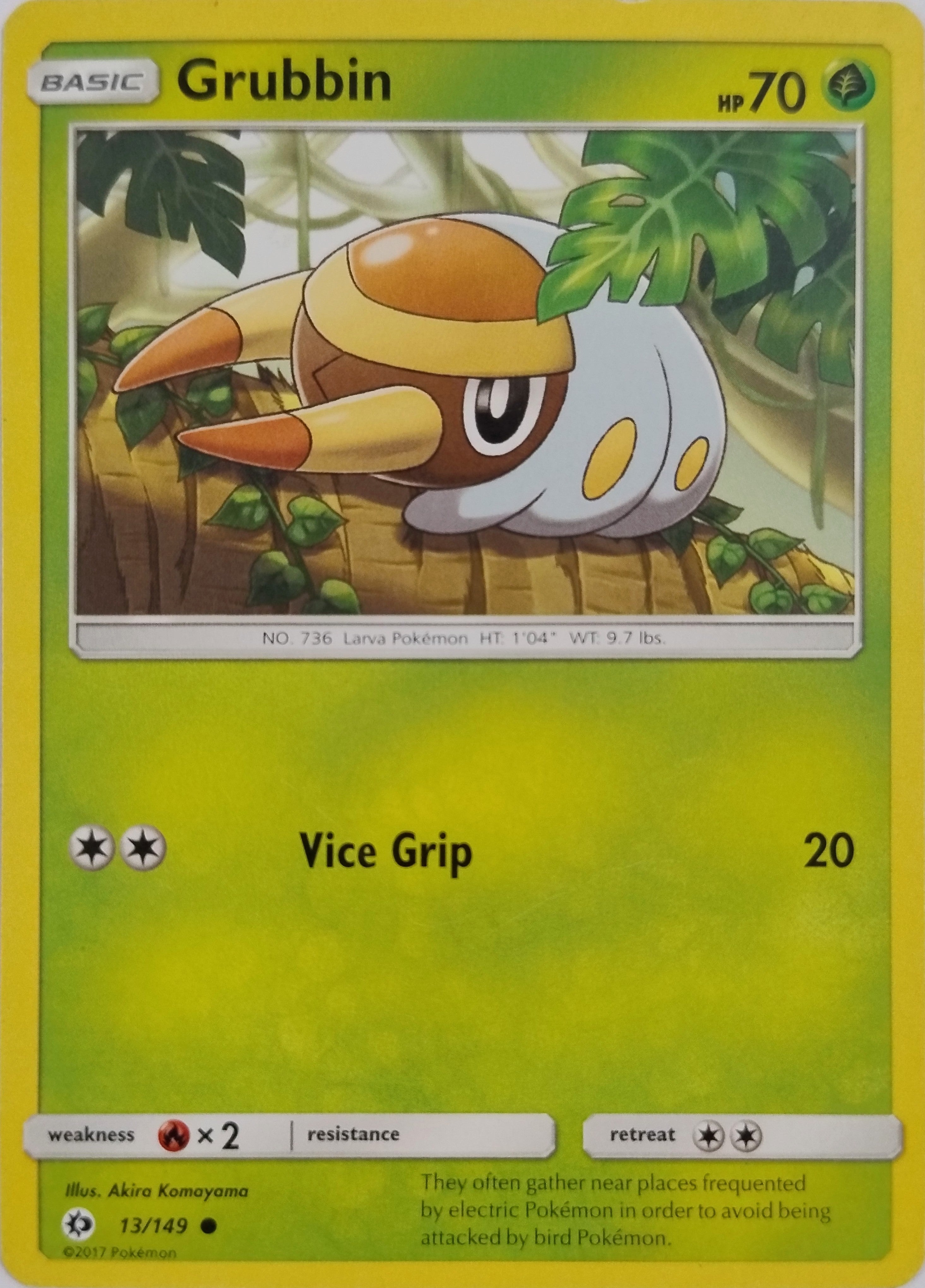 Pokémon Tcg Grubbin 13/149